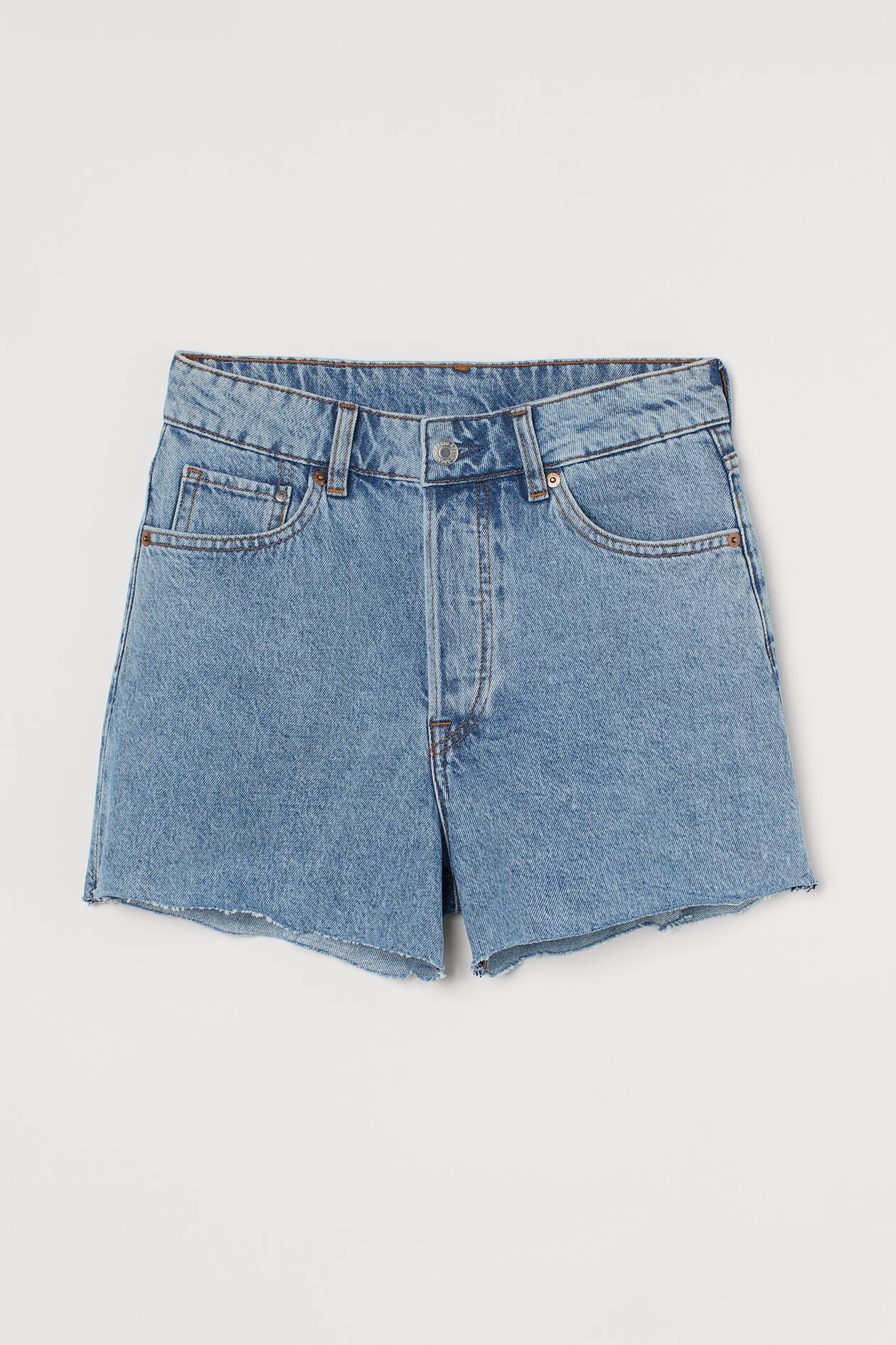 Vintage High Shorts - High waist - Short - Light denim blue - Ladies ...