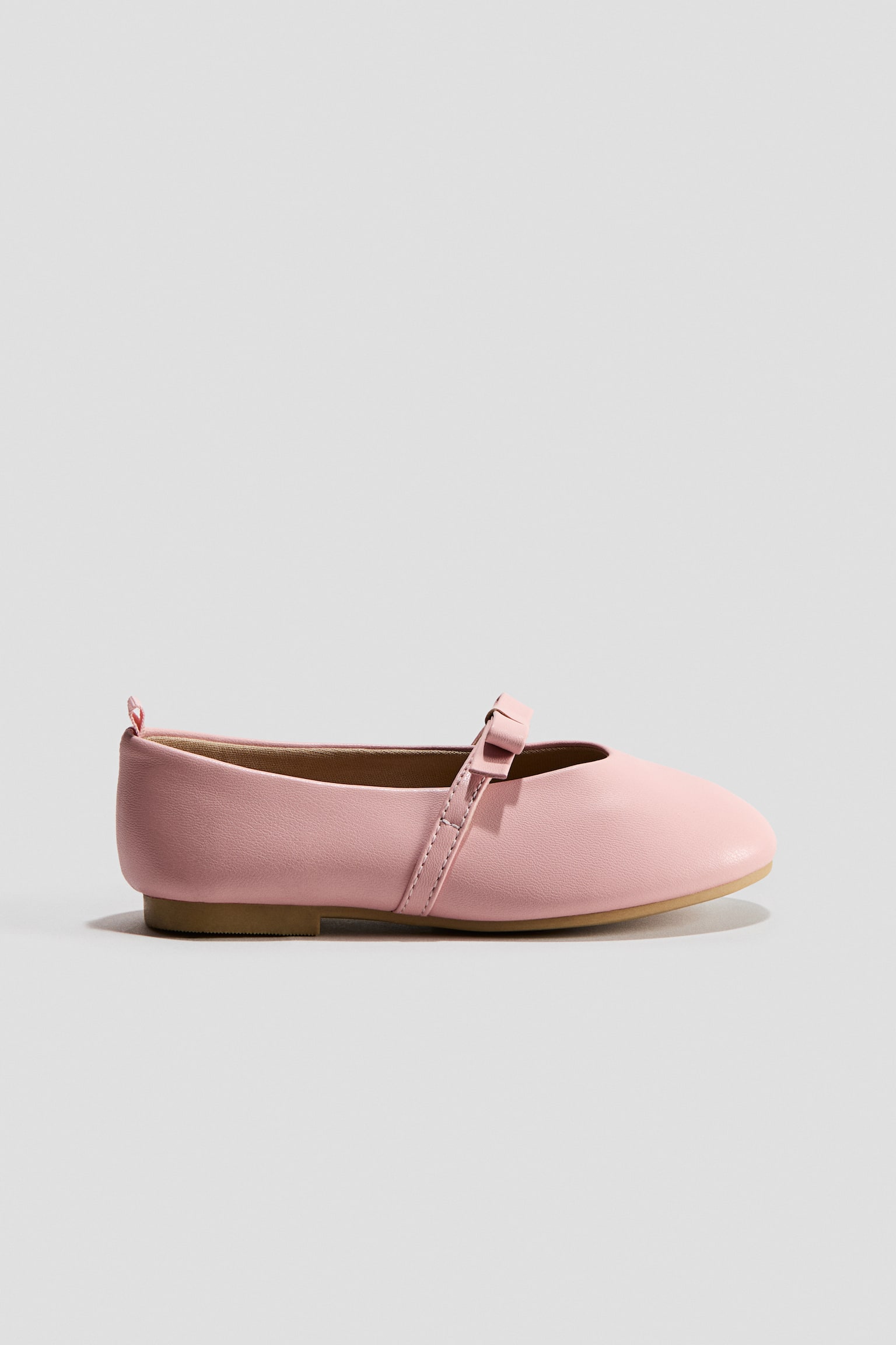 Appliquéd ballet pumps - Light pink/Cream - 1