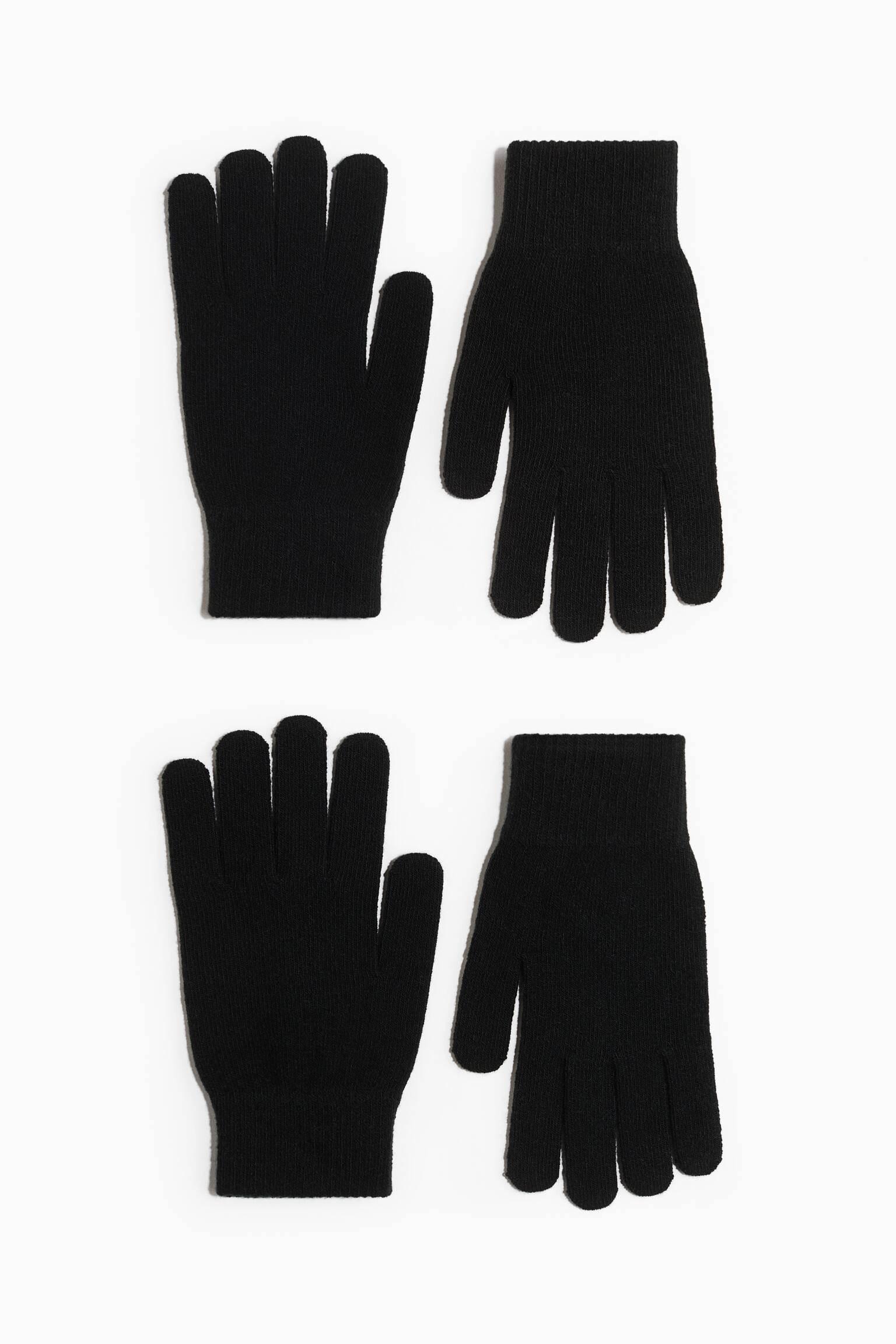 2-Pack Gloves - Black