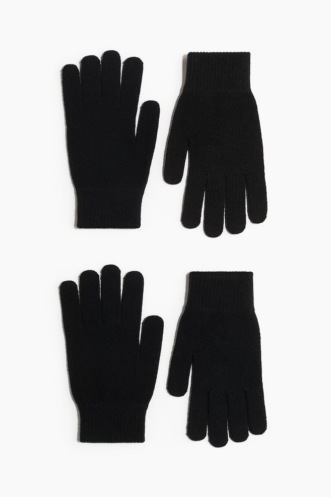 2-Pack Gloves - Black - 1