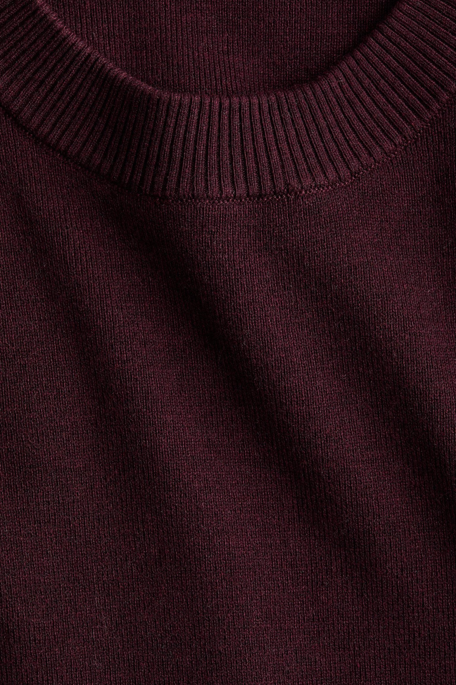 Fine-knit top - Burgundy/Cream - 5