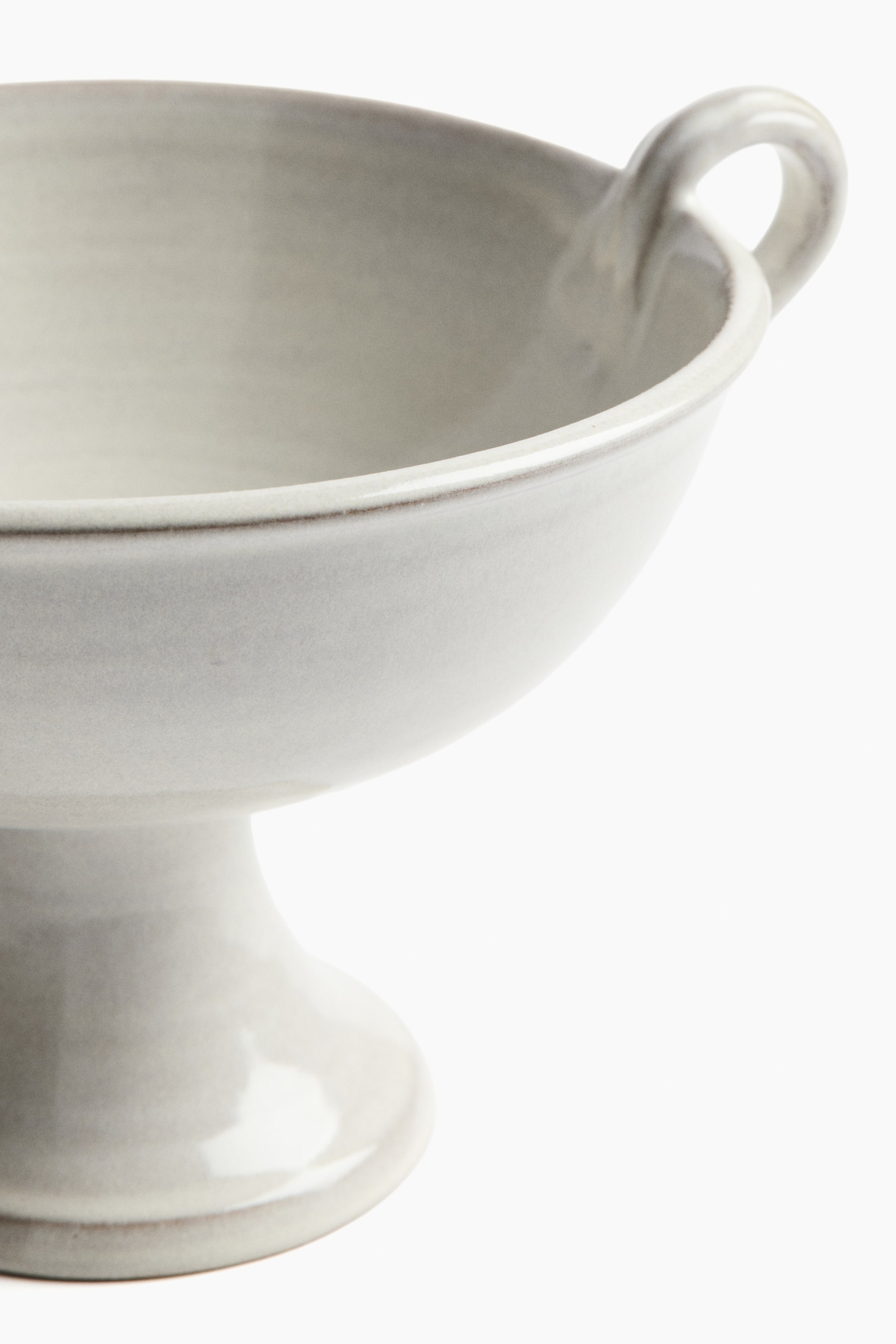 Footed Reactive-Glaze Serving Bowl