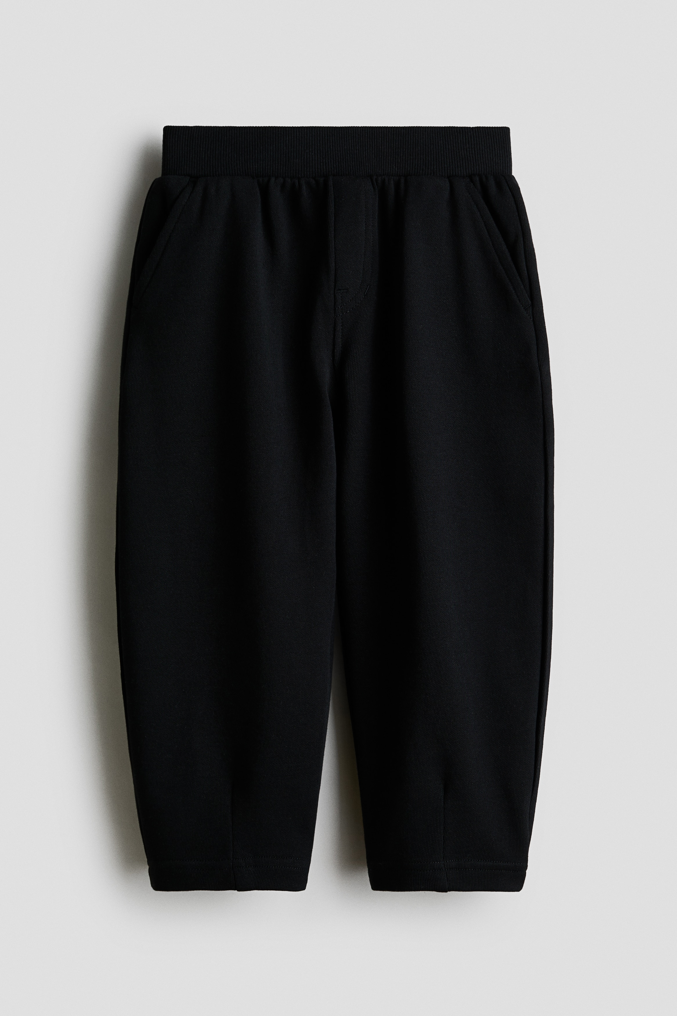 バレルレッグ スウェットジョガーパンツ - ブラック/ダークブラウン