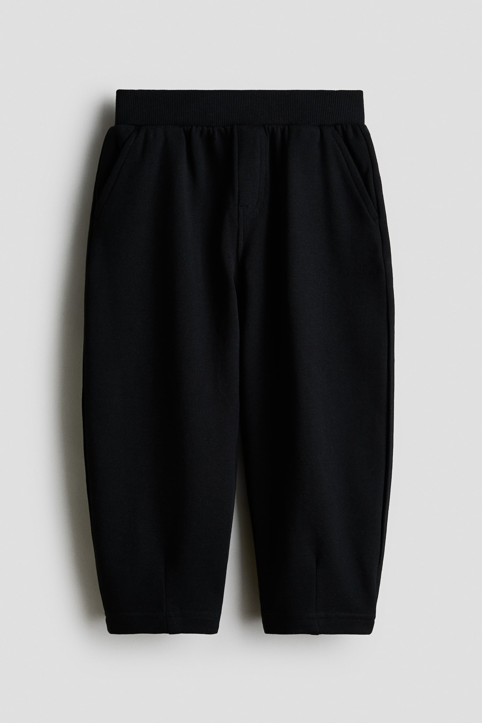 バレルレッグ スウェットジョガーパンツ - ブラック/ダークブラウン - 2