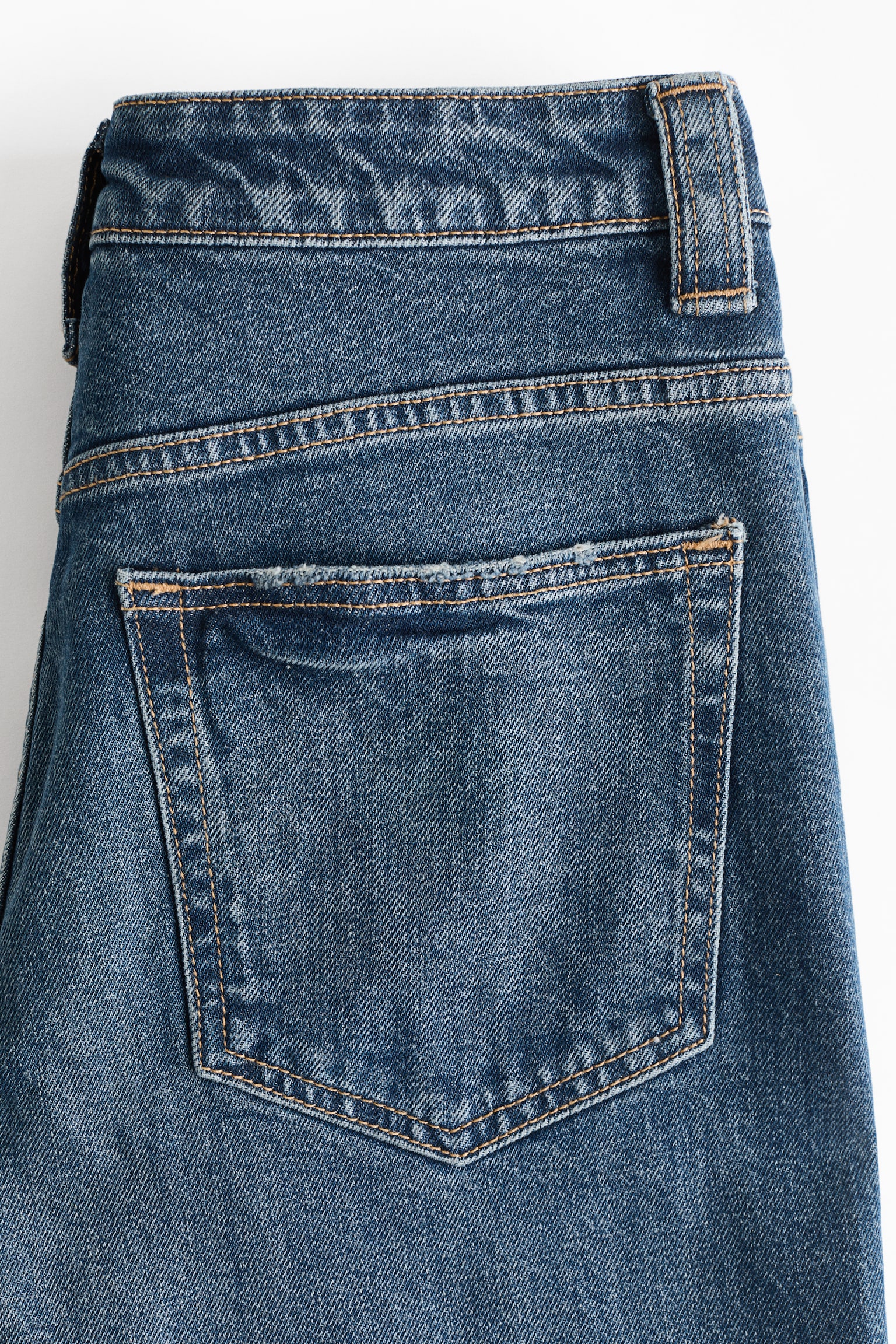 Женские джинсы H&M Wide-Leg High-Waist, цвет: Тёмный джинсовый синий — фото 5