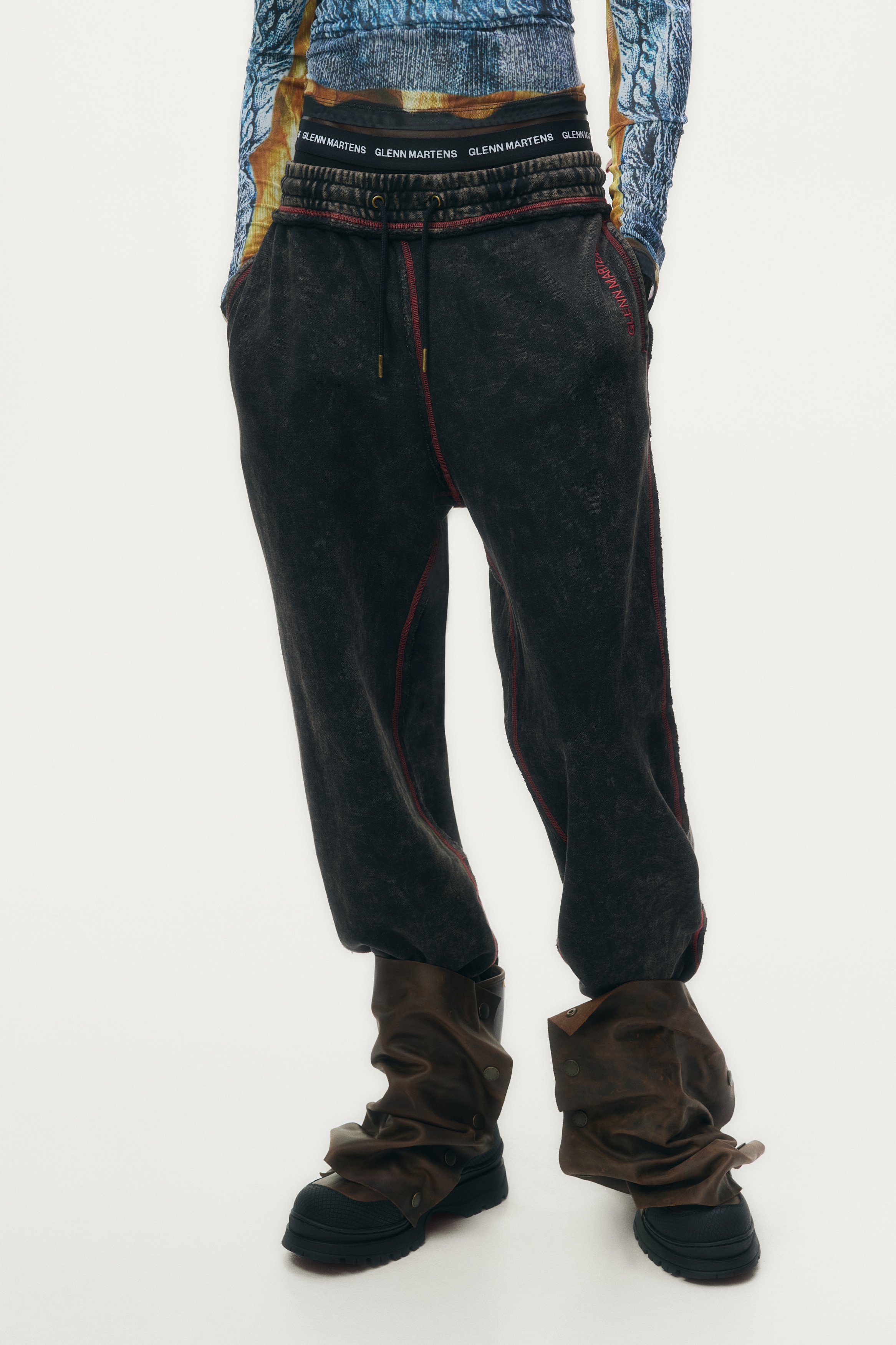 プリントスウェットパンツ - ダークブラウン - Men | H&M JP