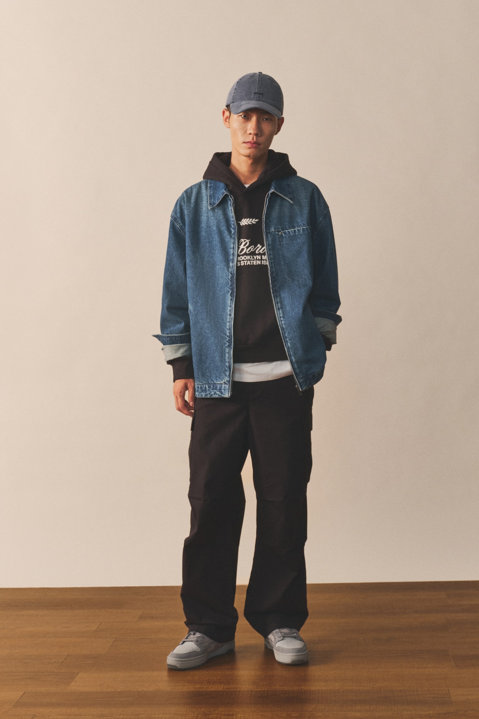 寬鬆工作褲 - 黑色/卡其綠 - 8