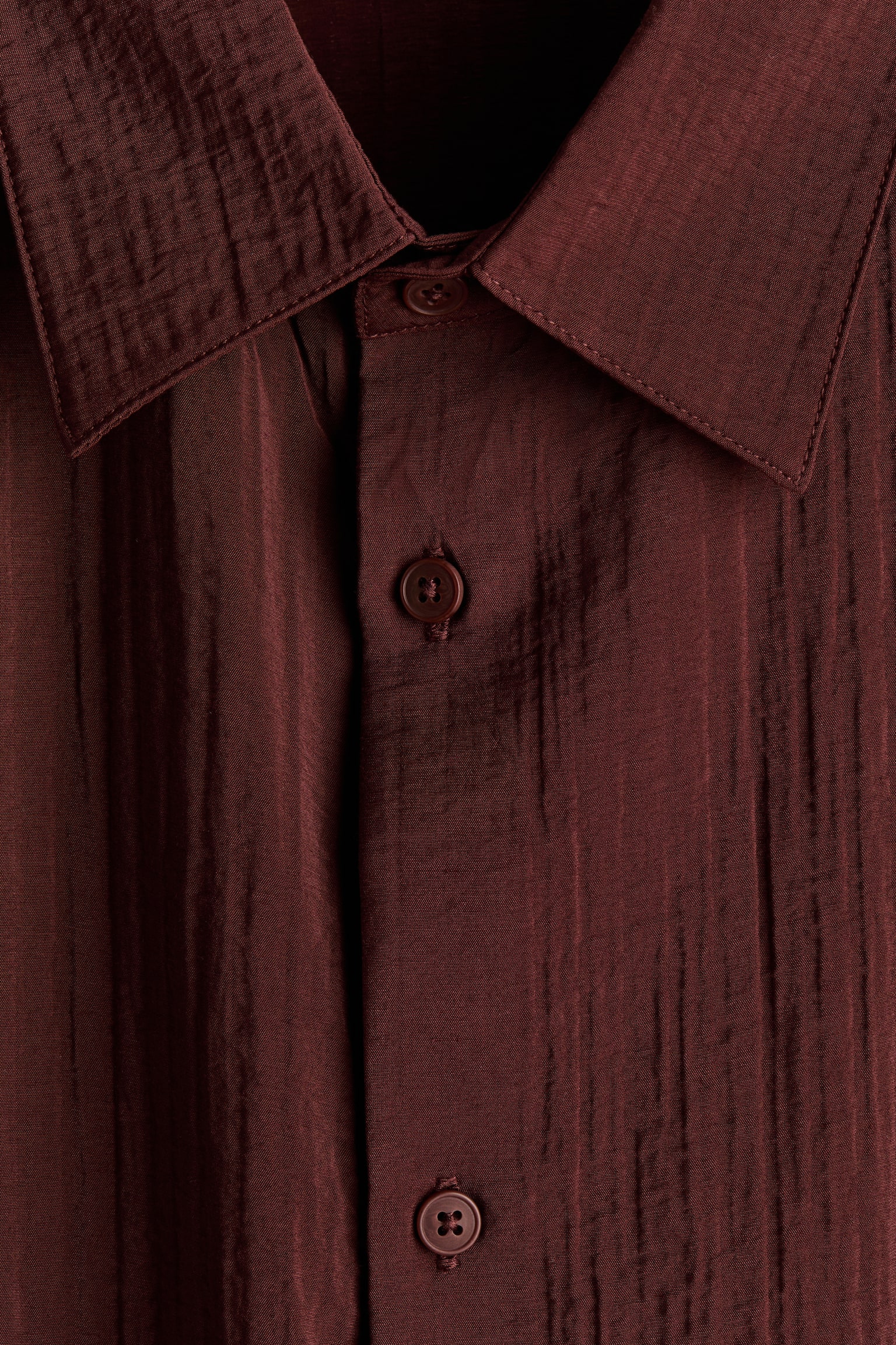 Áo sơ mi Relaxed Fit - Màu đỏ rượu/Màu kem/Màu xanh kaki/Màu đen - 3