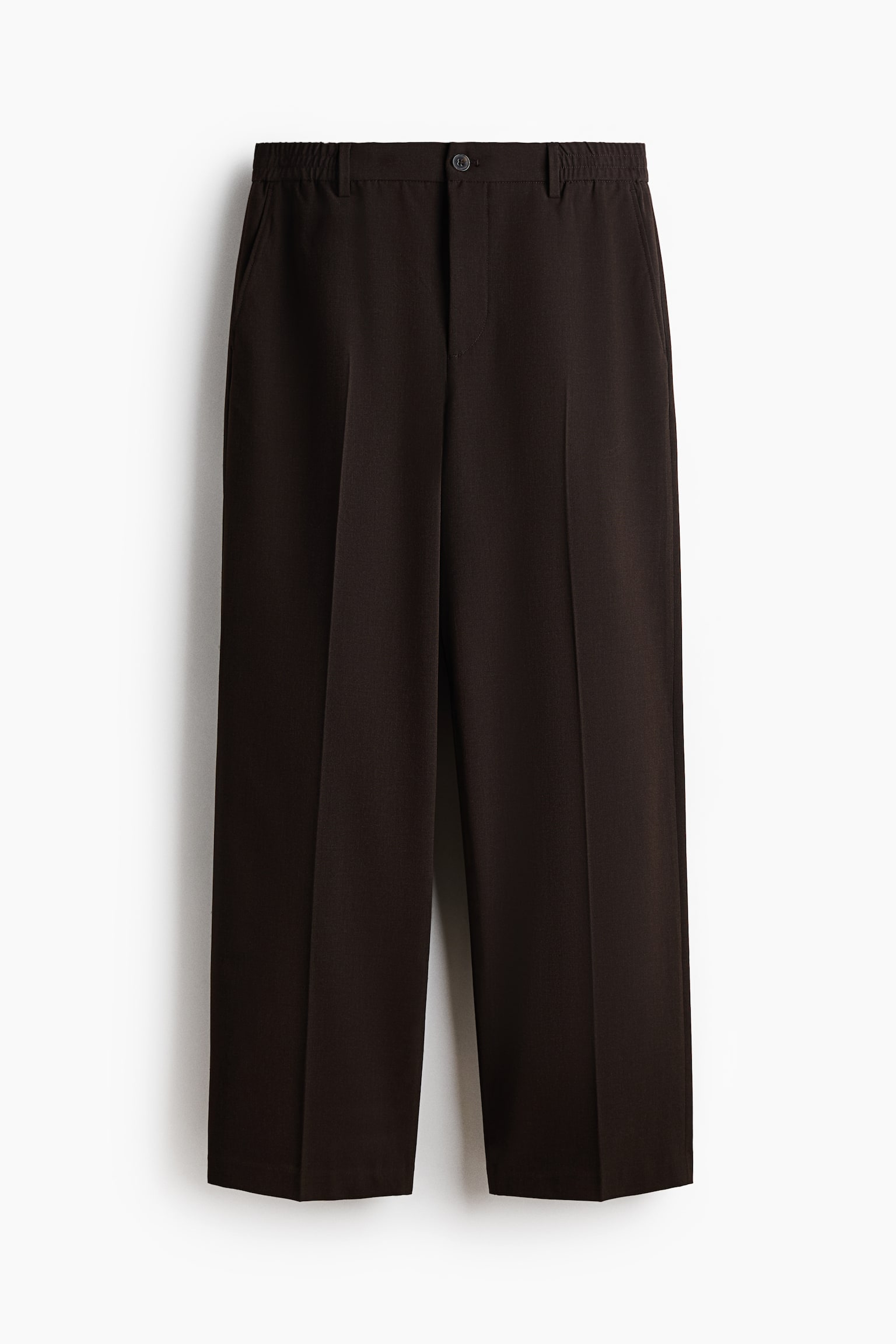 Relaxed-Fit Pants - Dark brown/Black - 1