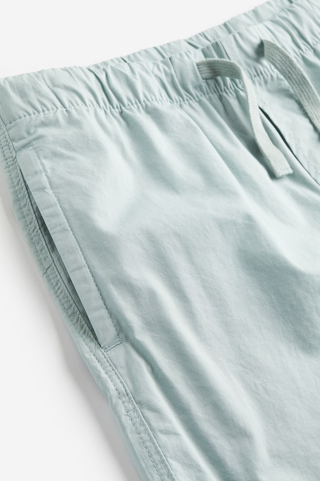 Short en coton avec taille élastique - Turquoise clair/Jaune/No Bad Days/Vert kaki - 5