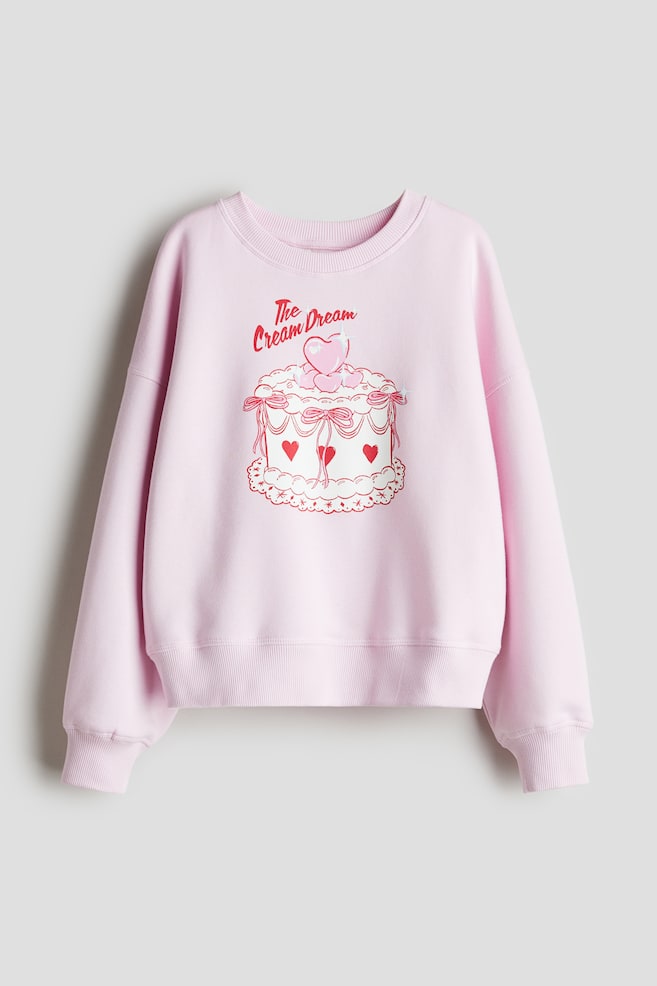 Felpa con motivi - Rosa chiaro/Cream Dream - 1