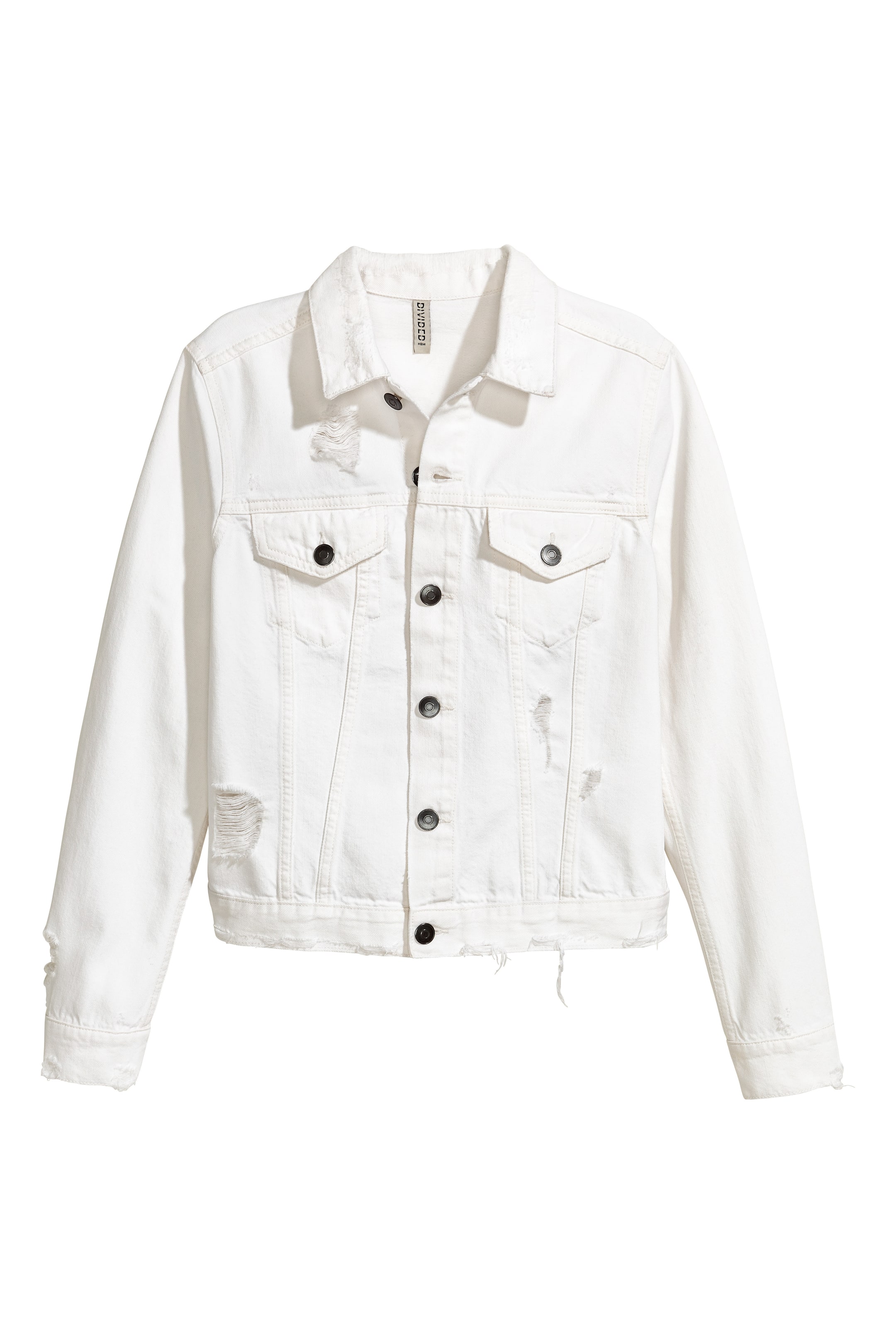 View larger image: Trashed denim jacket - White denim - Ladies | H&M GB 1