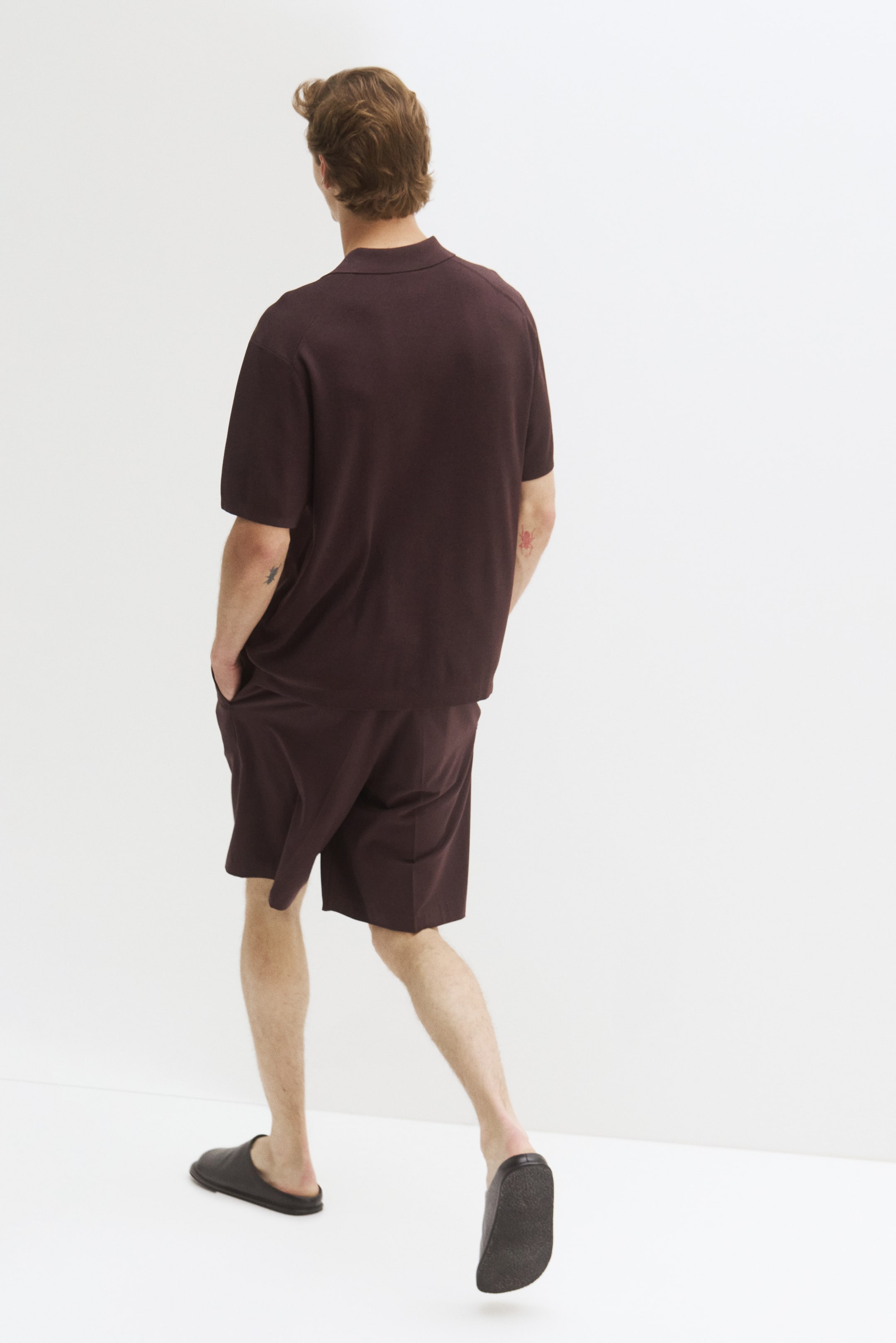 Мужские рубашки H&M Cooling Regular-Fit Knit Polo Shirt — фото 4