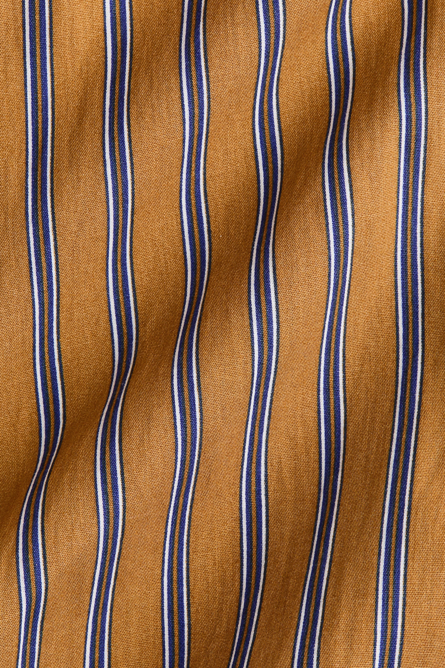 A-line poplin dress - Brown/Striped - 6