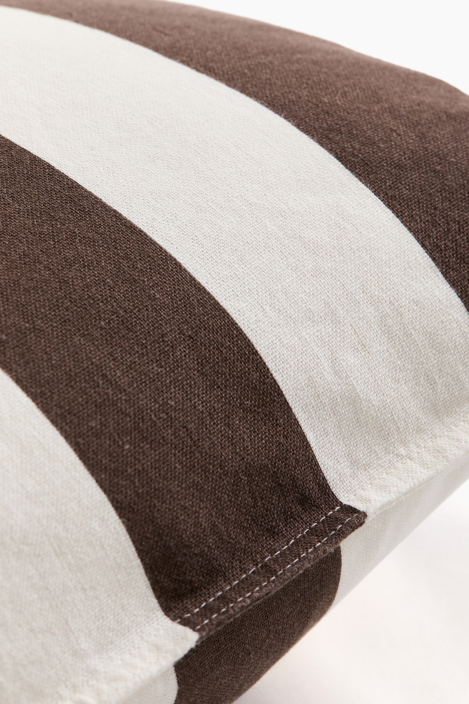 Kuddfodral i linmix - Brown/White striped/Ljus dimblå/Randig/Mörk olivgrön/Vitrandig/Ljusgul/Randig/Beige/Vitrandig/Ljus dimrosa/Randig - 4