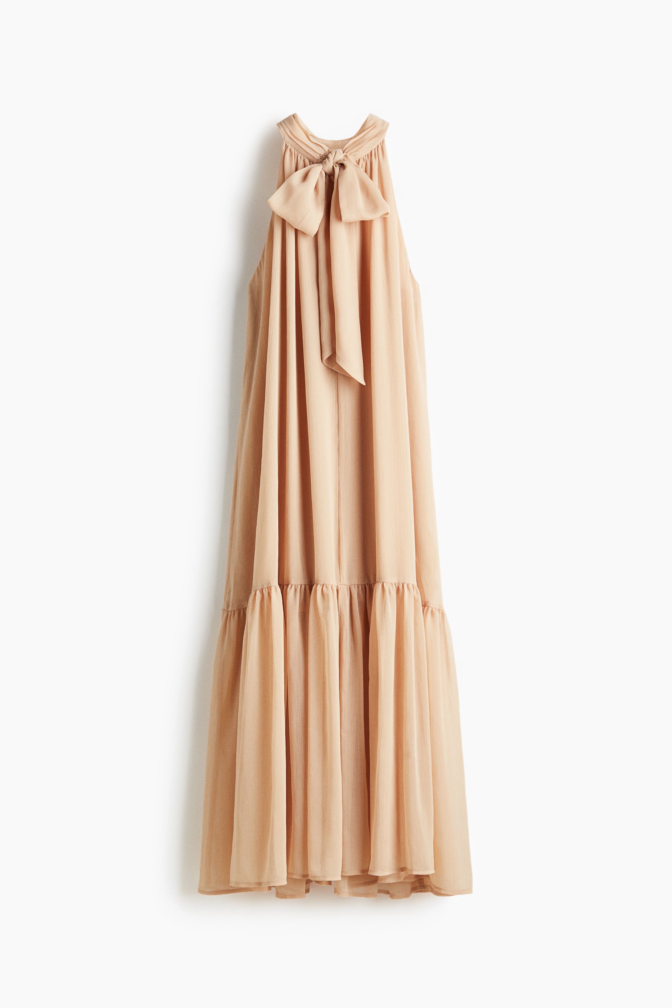 View larger image: Bow-collar maxi dress - Beige - Ladies | H&M IN 3