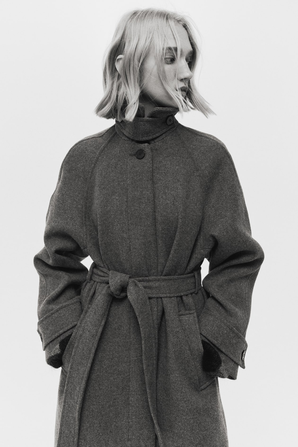 Tie-Belt Coat