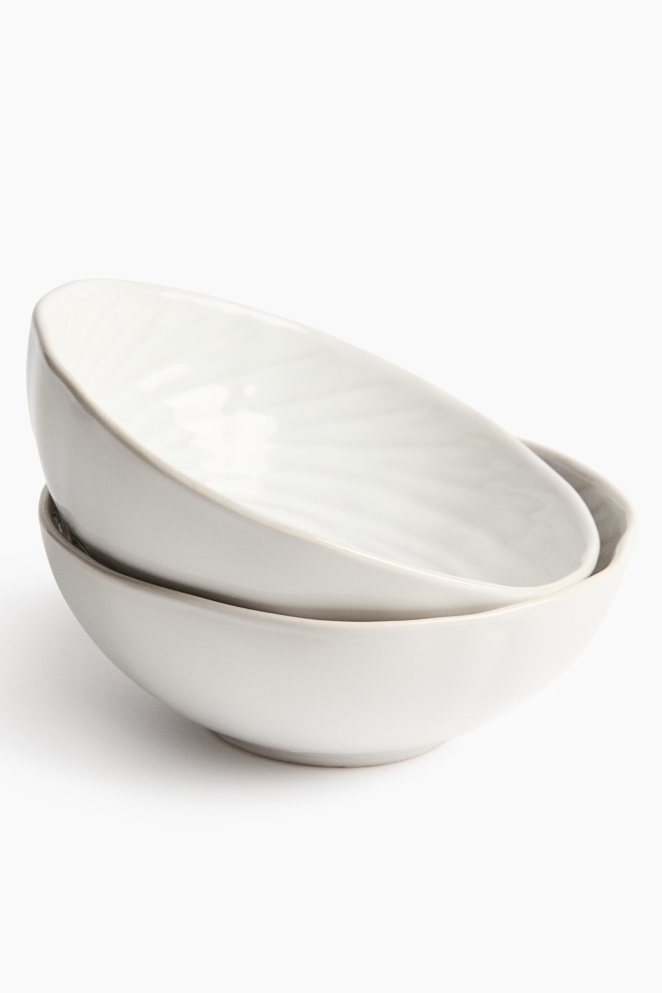 2-Pack Textured Stoneware Bowls