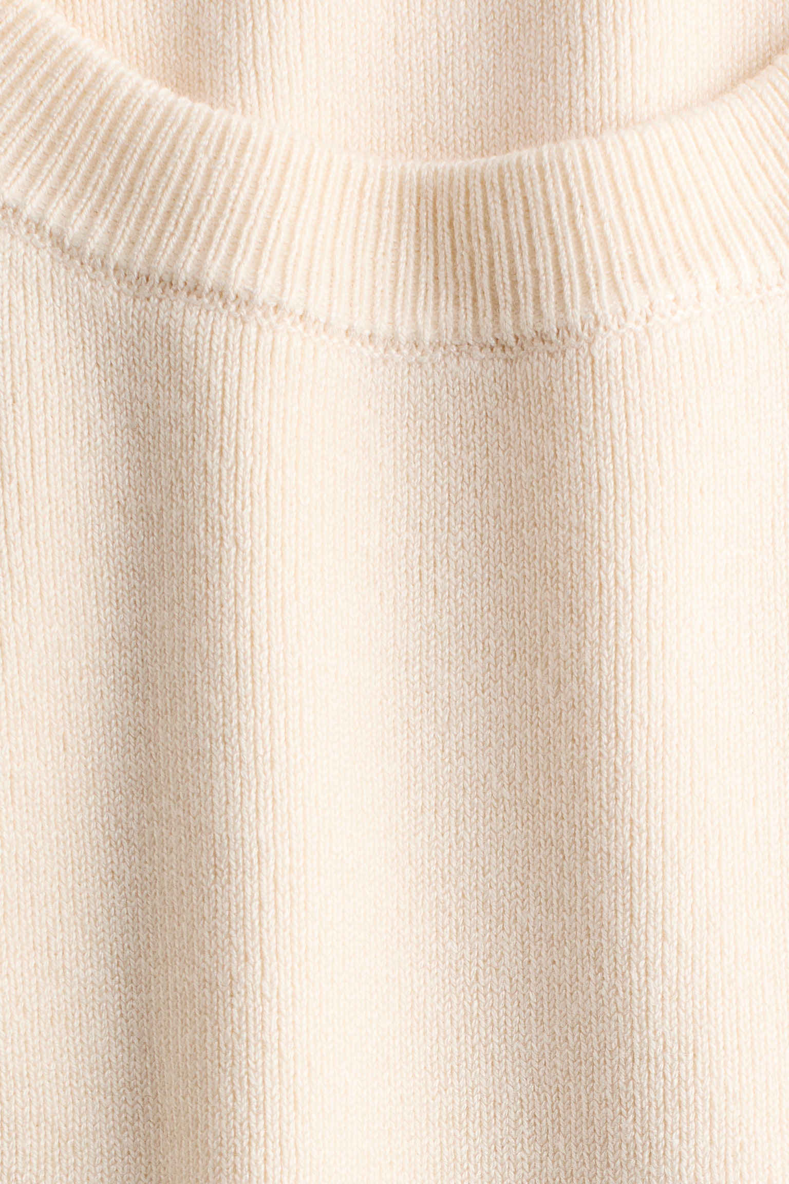 Женский жилет H&M Fine-Knit Sweater Vest, цвет: Кремовый — фото 4
