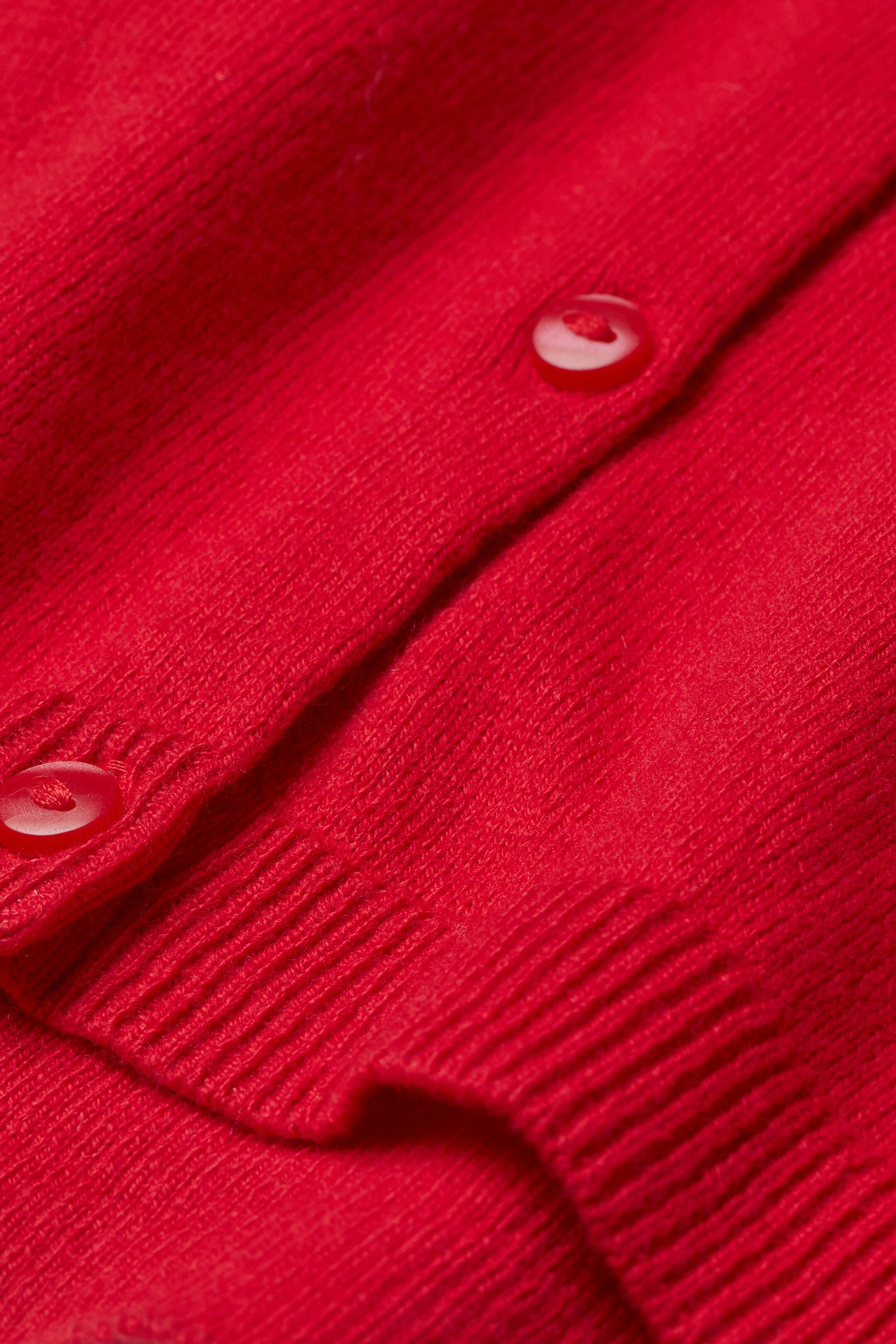 查看大圖: Fine-knit cotton cardigan - Red - Kids | H&M HK 2