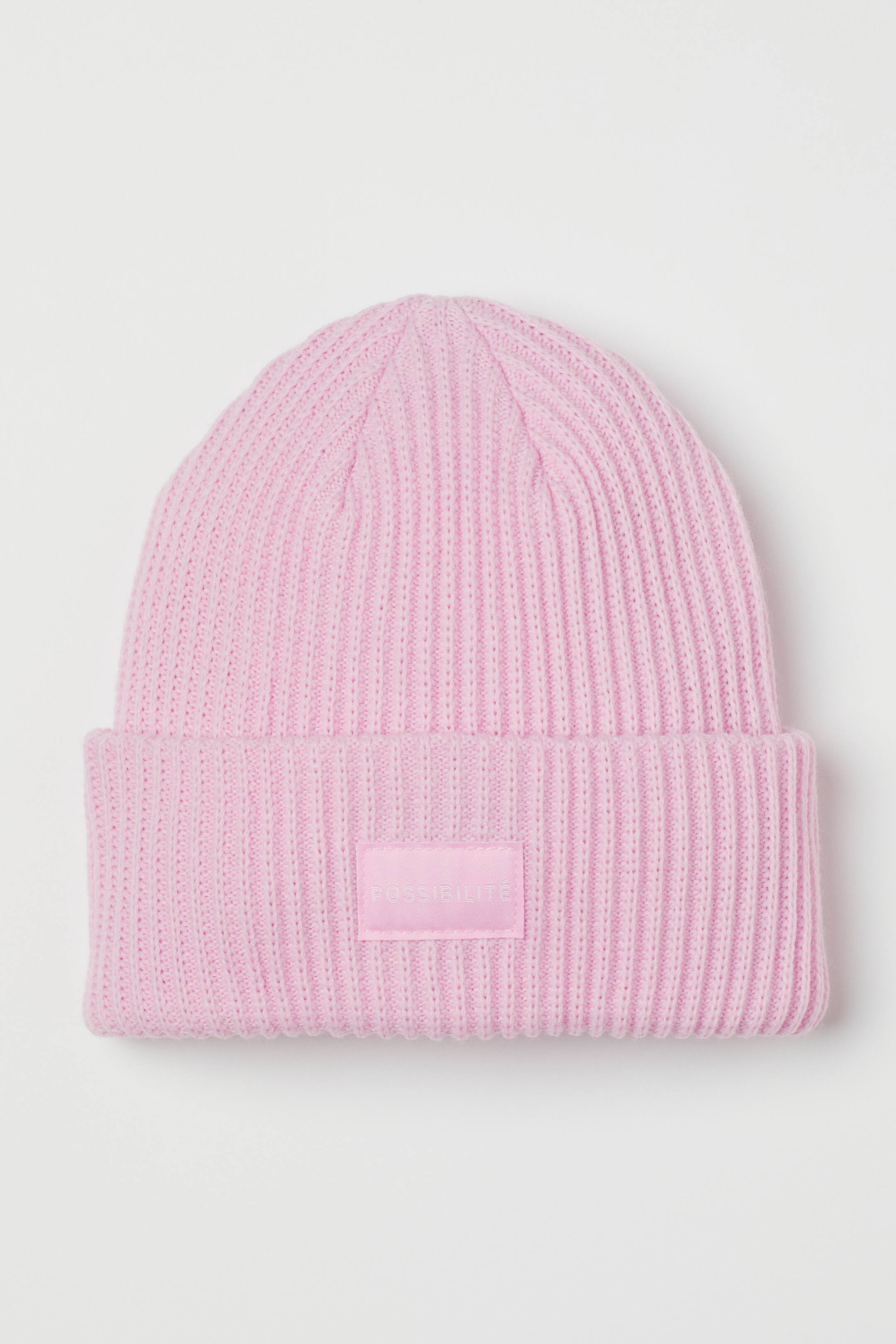 View larger image: Knitted hat - Pink - Ladies | H&M 1