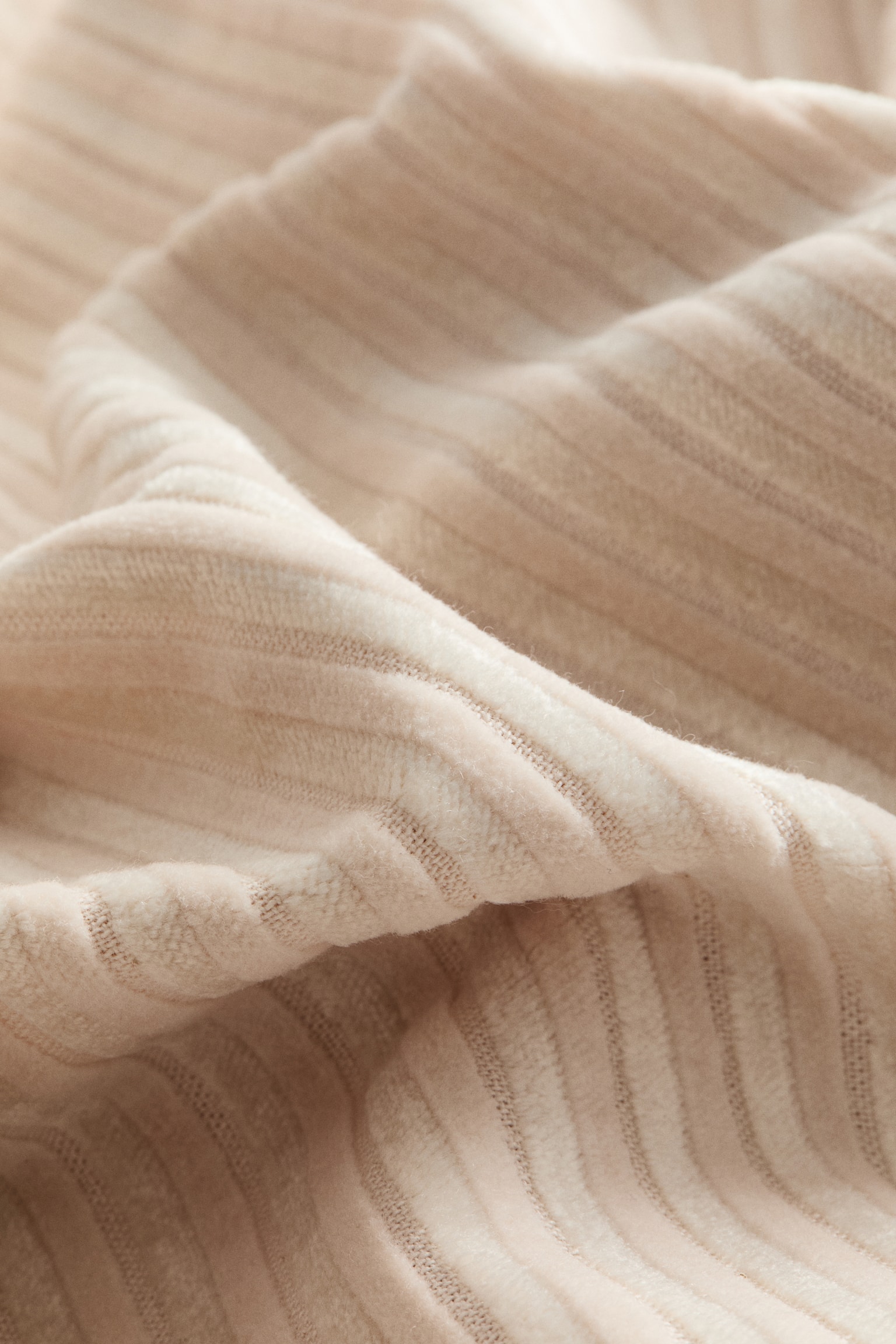 Corduroy cushion cover - Cream/Light khaki green - 4