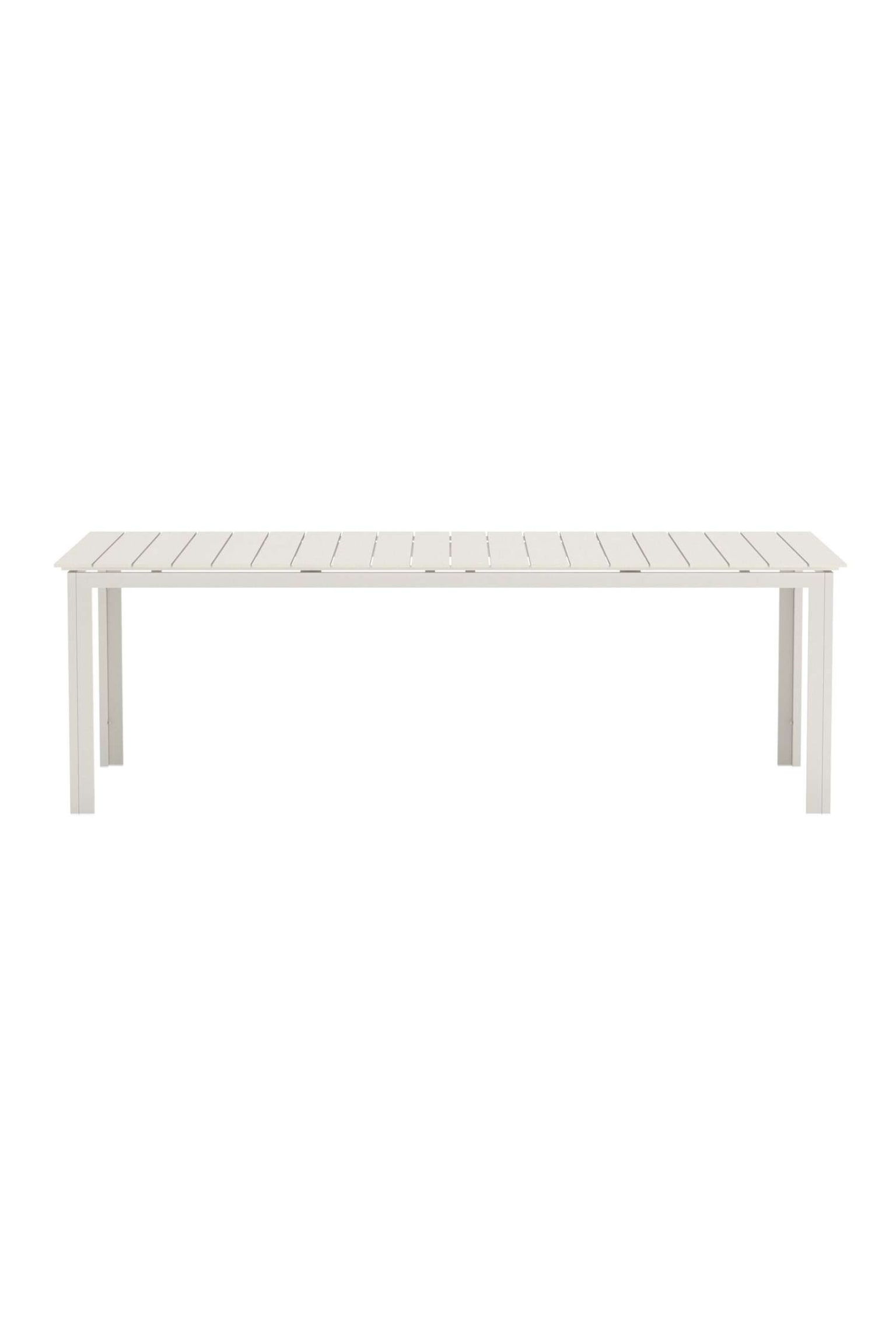 Levels Rechteckiger Esstisch-Aluminium, Beige - 1