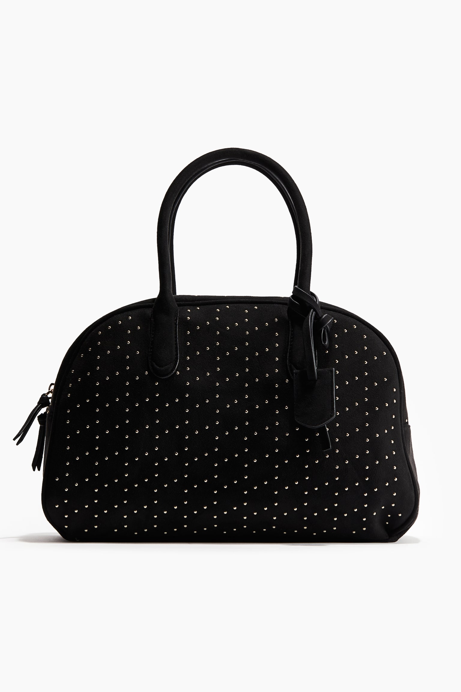 Женская сумка H&M Studded Bowler, цвет: Чёрный