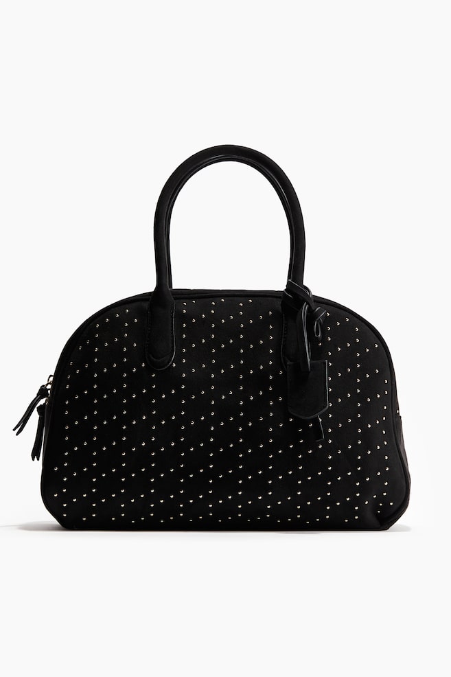 Studded bowling bag - Black - 1