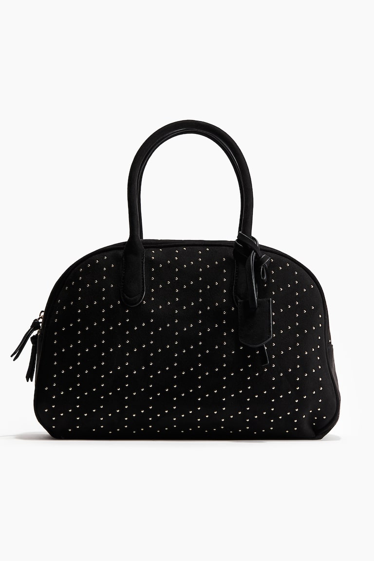 Bowling Sac Cuir CloutÃ© Femme Sac Bowling Clouté Noir FEMME H&M BE