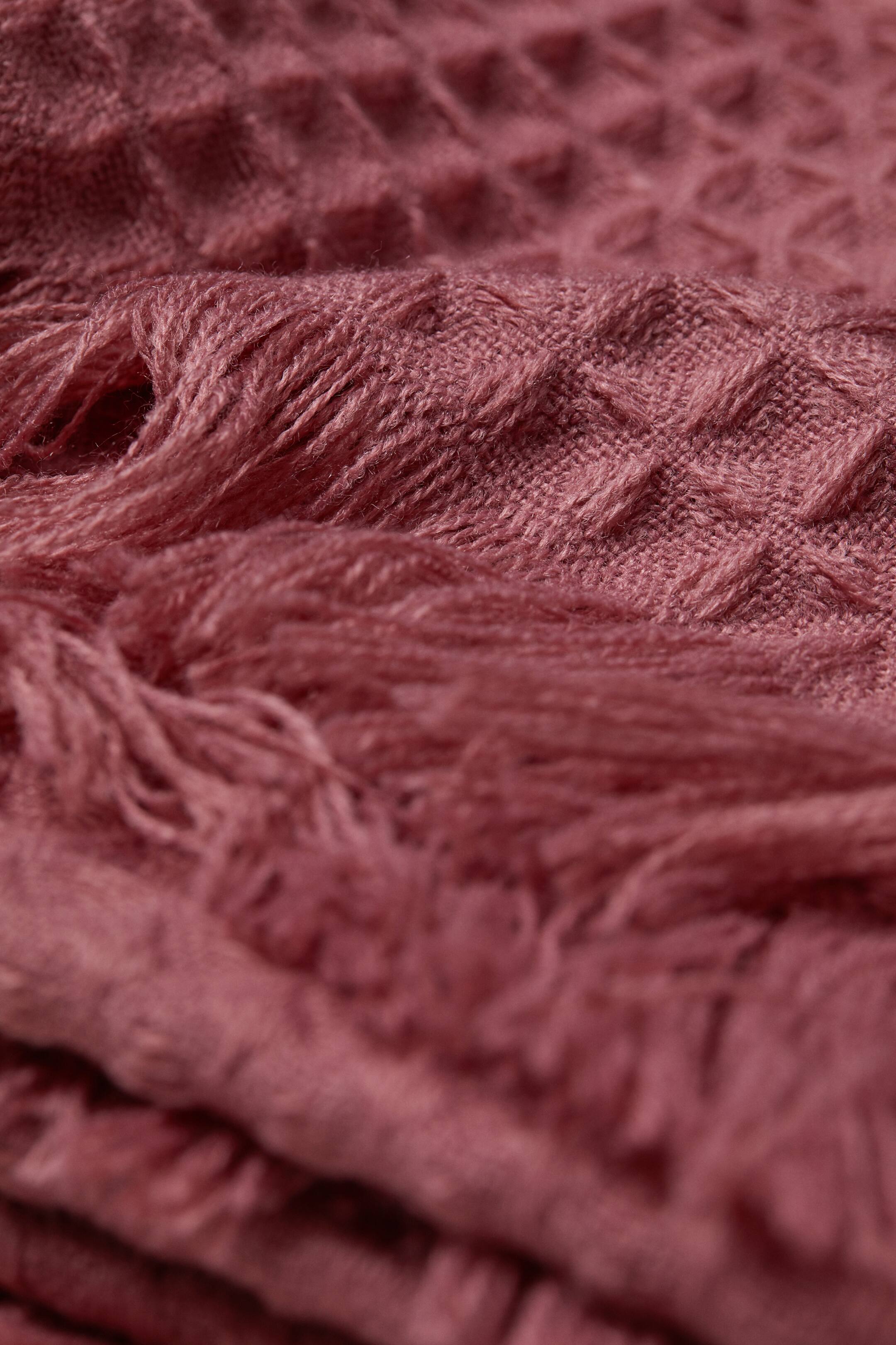 Waffled blanket - Old rose - Home All | H&M GB