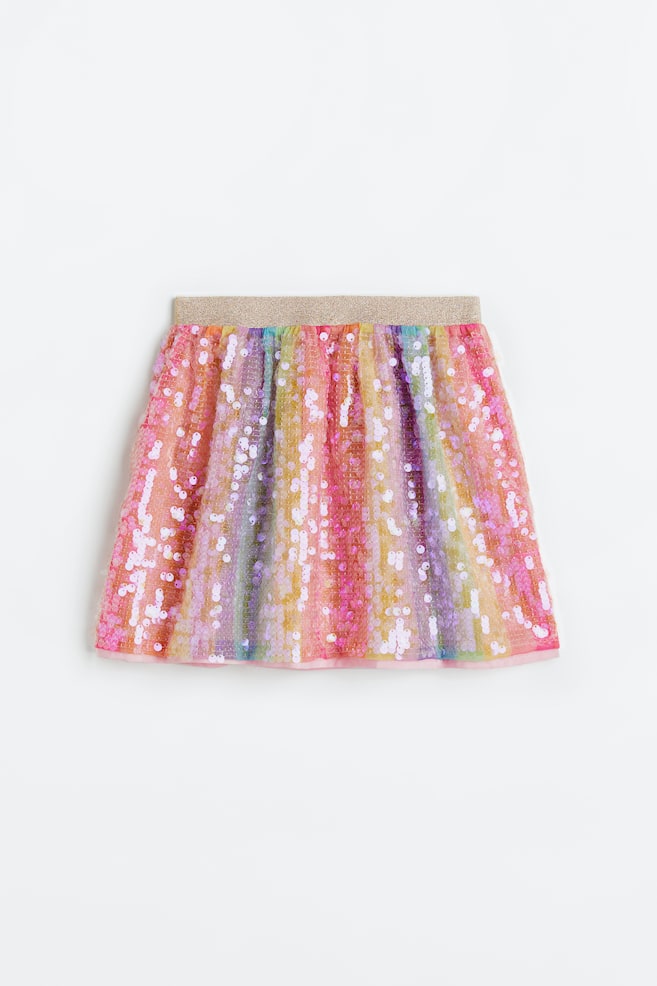 Sequined skirt - Light pink/Gold-coloured/Beige/Gold-coloured/Gold-coloured/Bright pink - 1