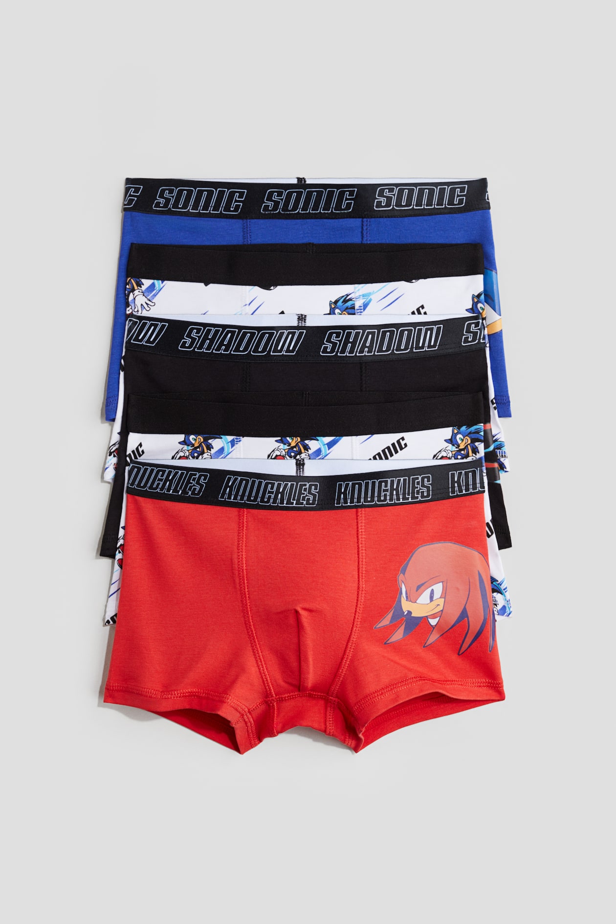 Set van boxershorts Trunk Rood/Sonic the Hedgehog KINDEREN
