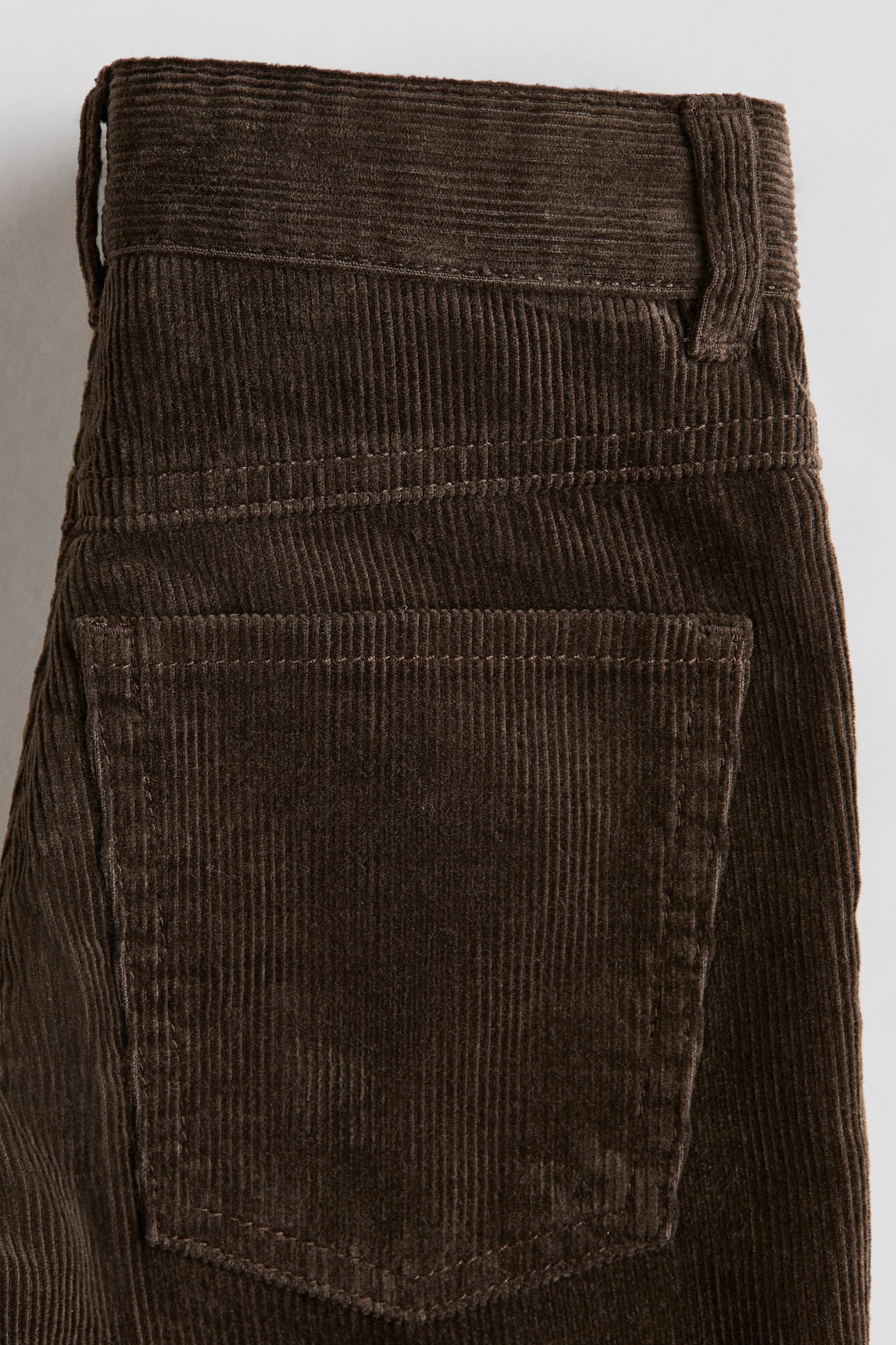 Детские брюки H&M Relaxed-Fit Corduroy, цвет: Тёмный коричневый — фото 7