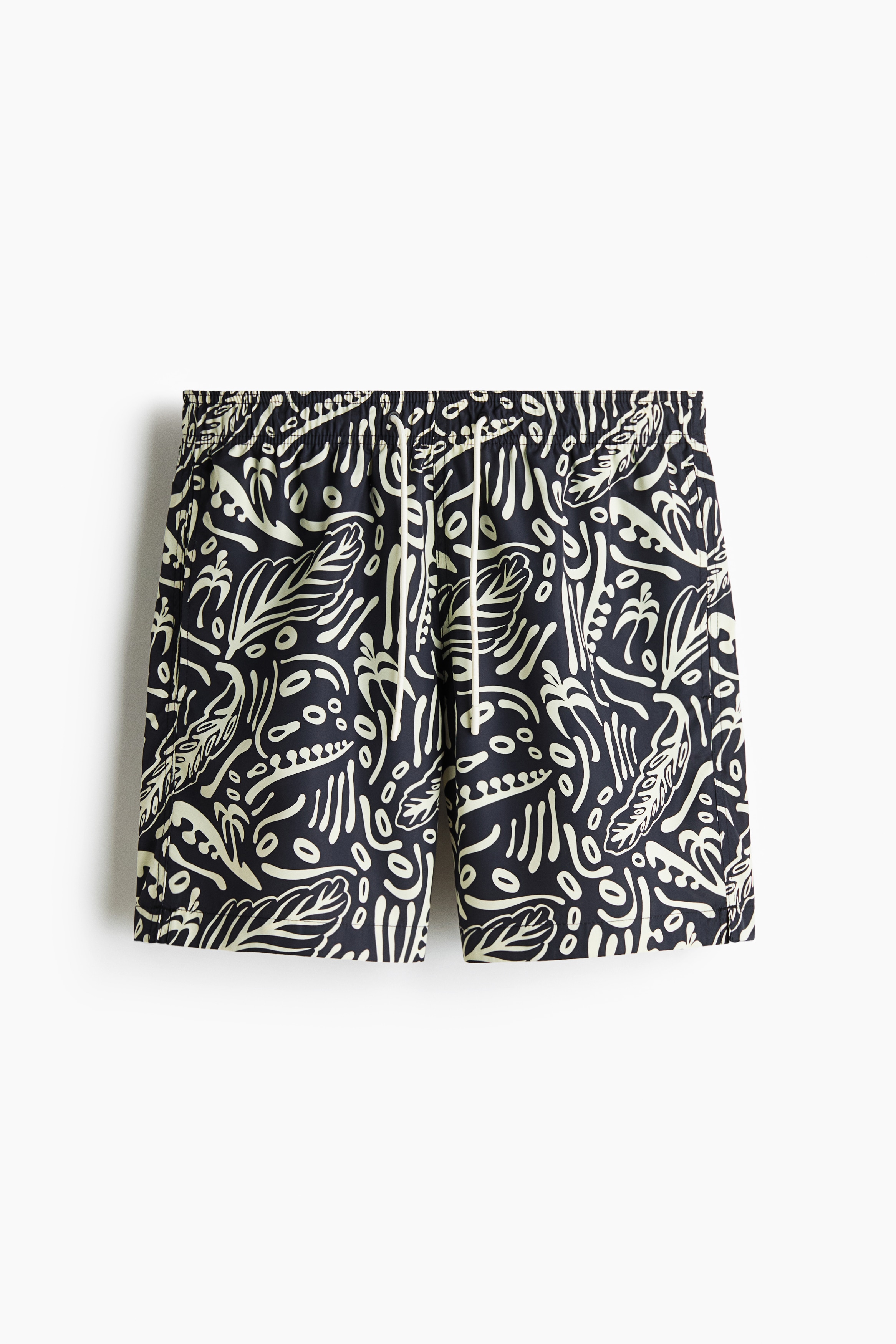 Patterned swim shorts - Black/patterned/Navy blue/patterned