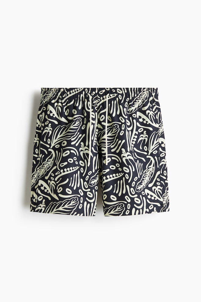 Patterned swim shorts - Black/Patterned/Green/Patterned/White/Patterned/Dark brown/Patterned/Green/Patterned - 1
