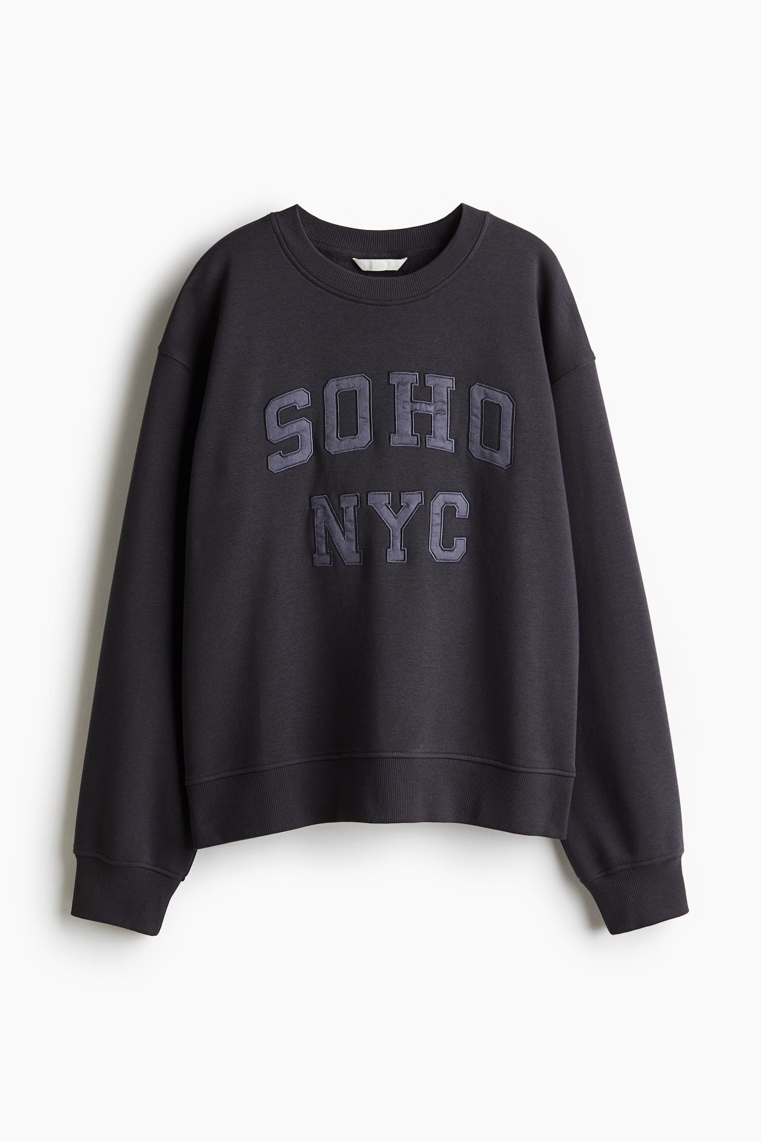 Motif-detail sweatshirt - Dark grey/SOHO - 2