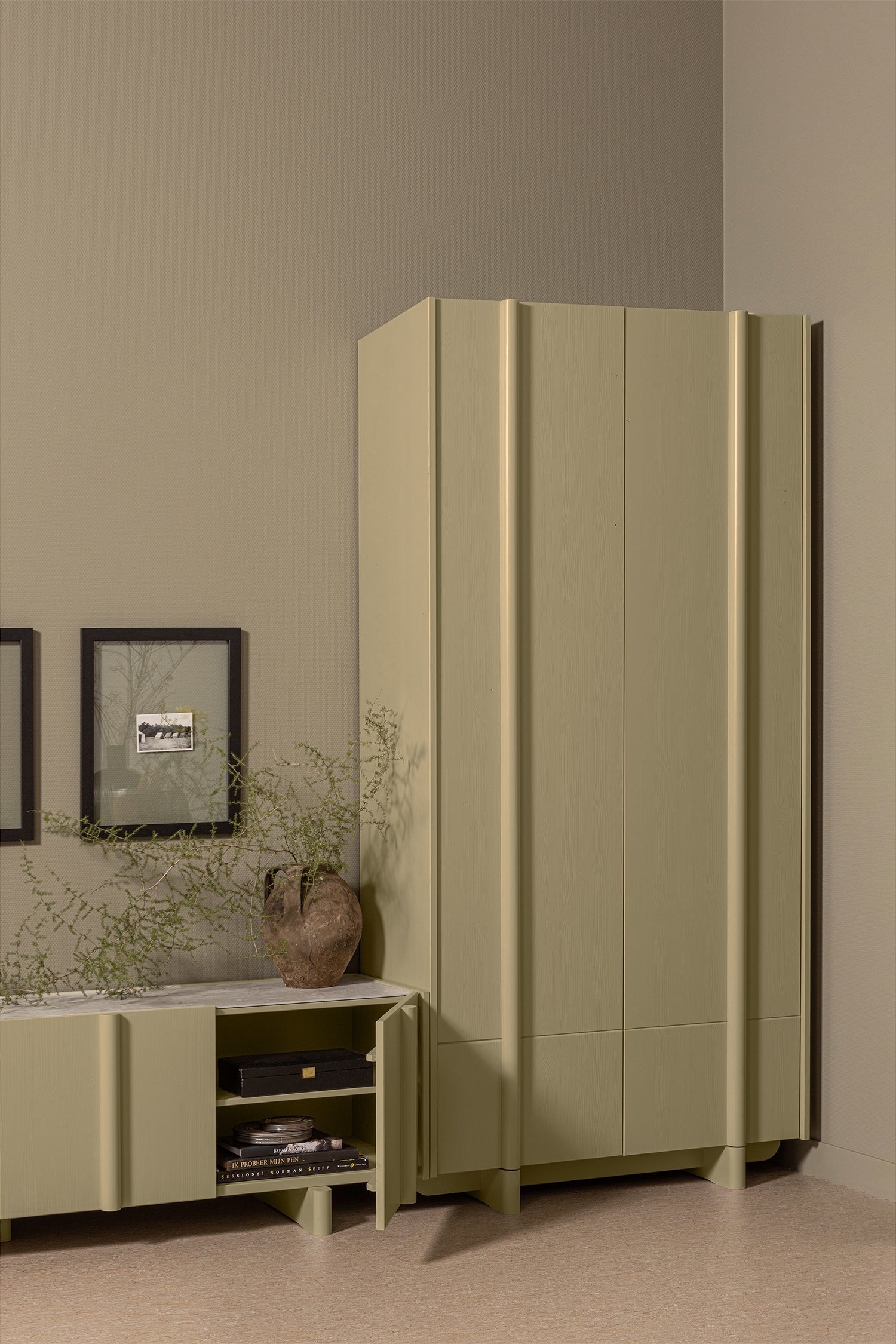 Basu Storage Cabinet - Green