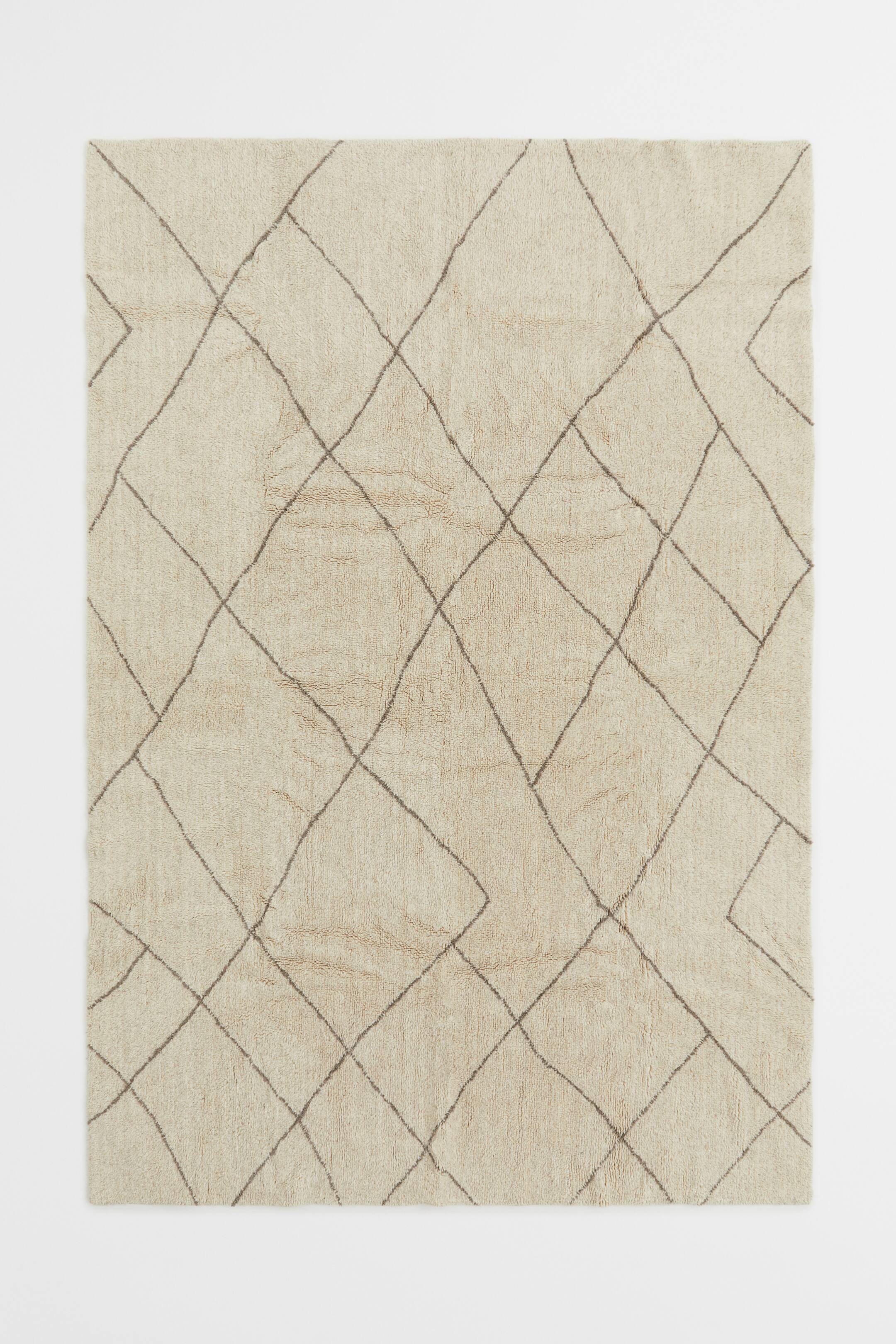 Büyük resmi görüntüle: Yün Karışımlı Büyük Kilim - Açık bej/Desenli - Home All | H&M TR 2