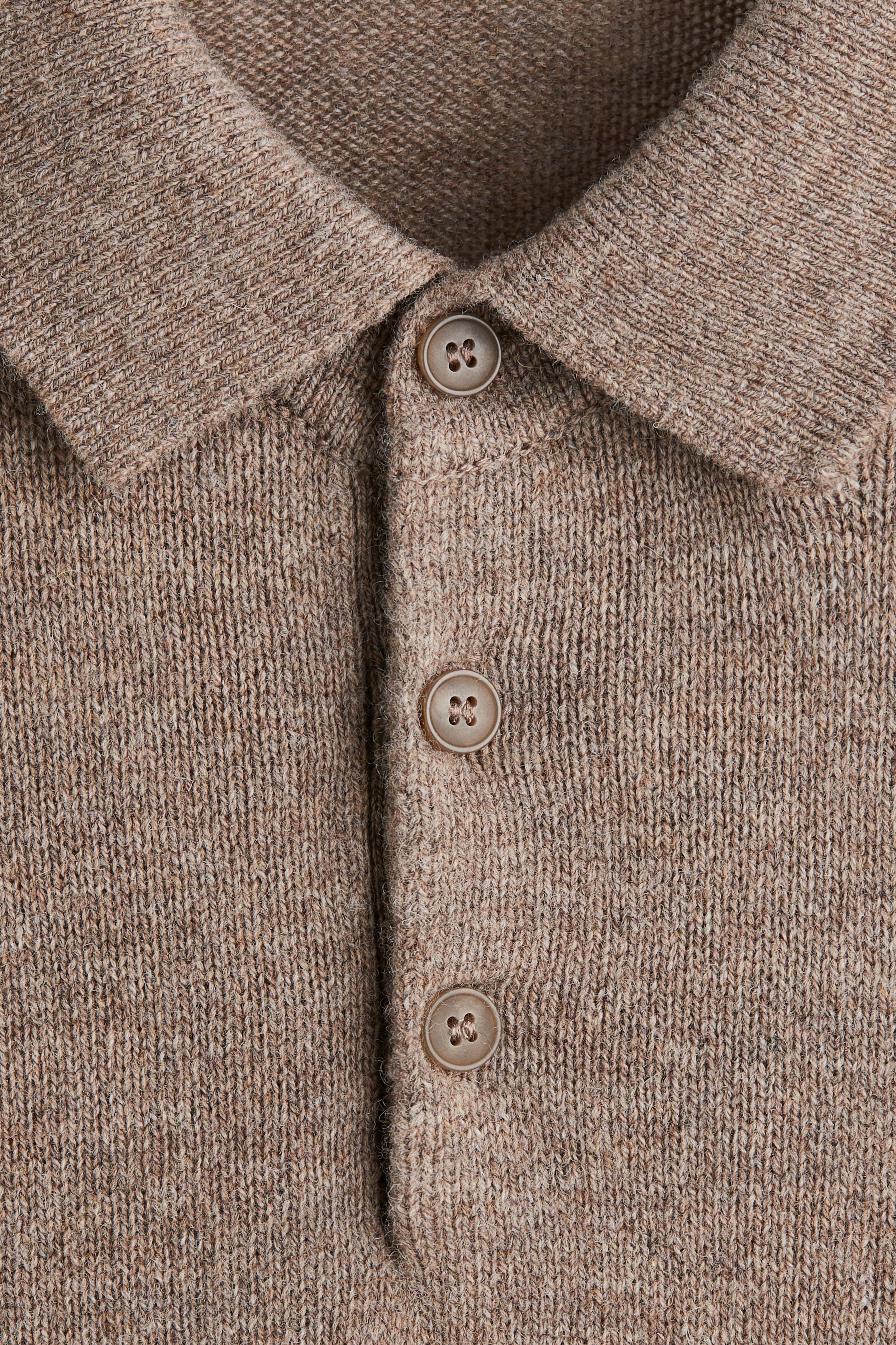 Regular-Fit Wool Polo Shirt