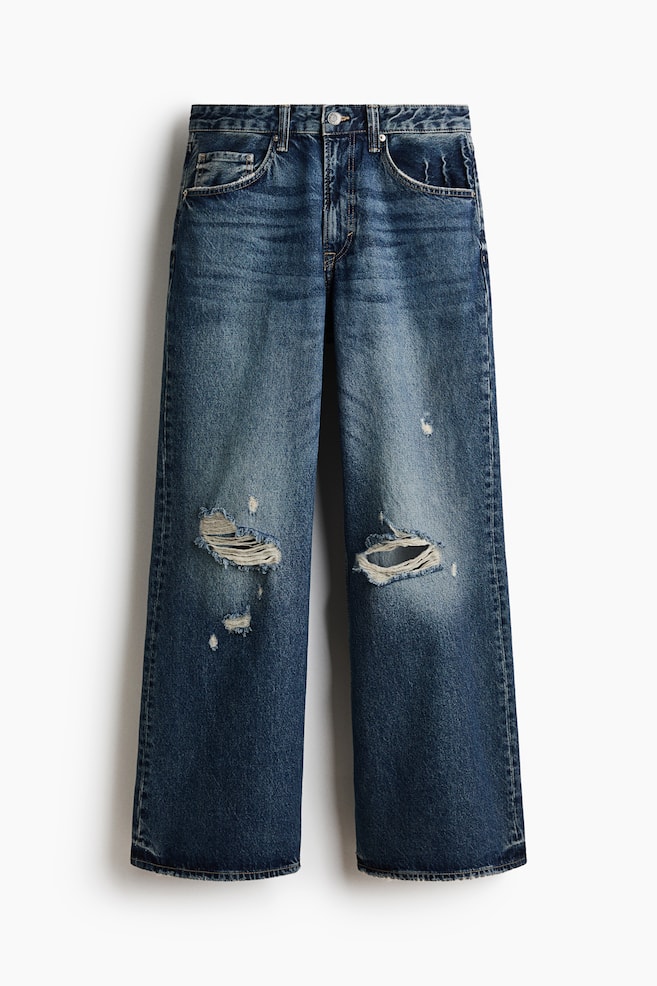 Loose Bootcut Jeans - Dark denim blue/Washed denim blue/Dark denim grey/Light denim blue - 1