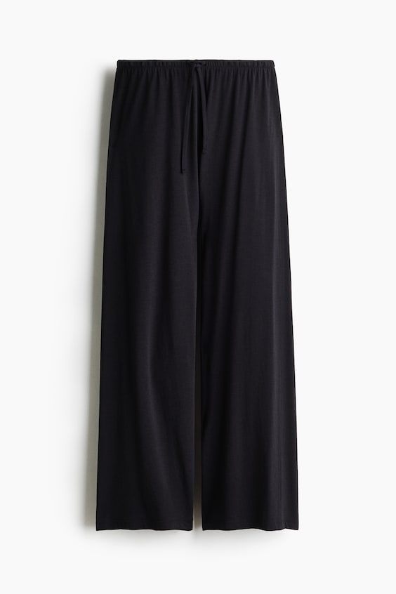Пижамные брюки, хлопок — H&M, цвет: Чёрный