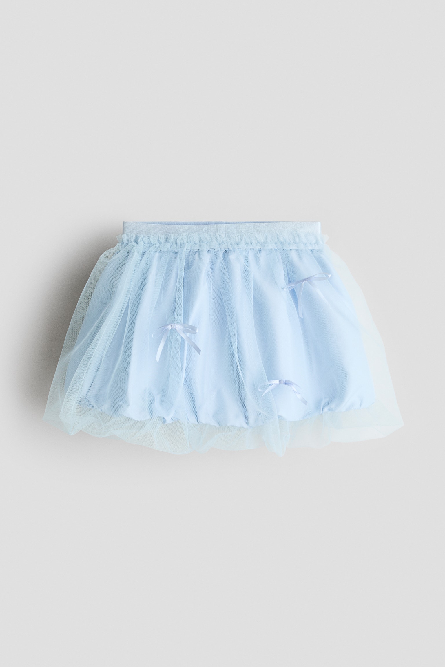 Embellished tulle skirt - Light blue - 1