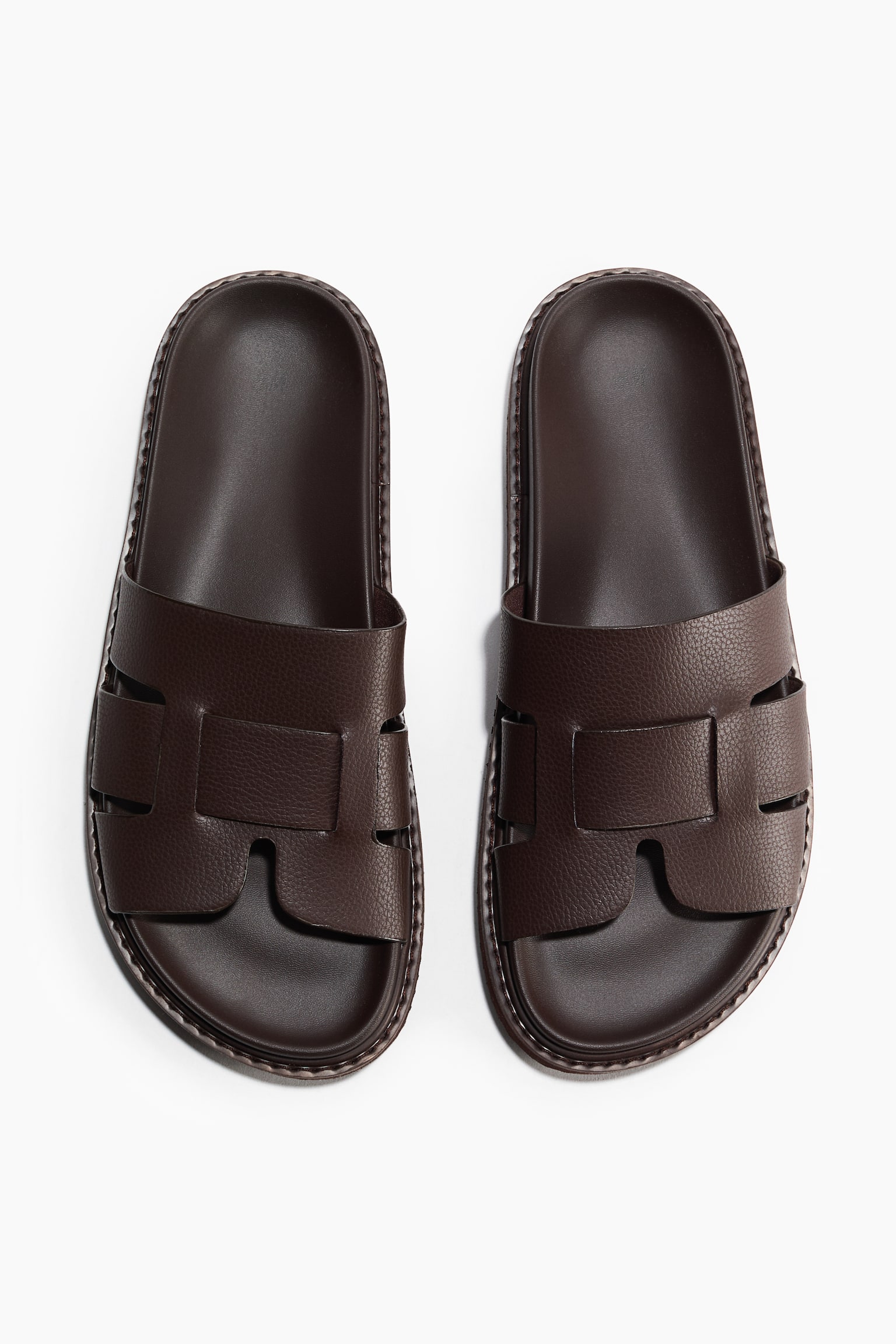 Slide sandals - Dark brown/Black