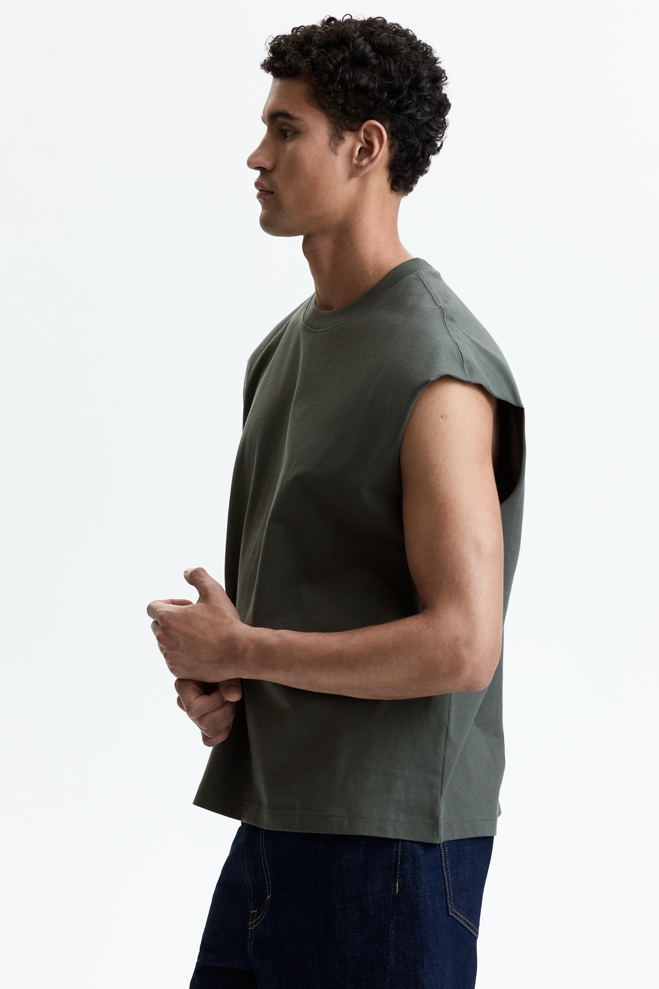 Relaxed-Fit Cotton Tank Top