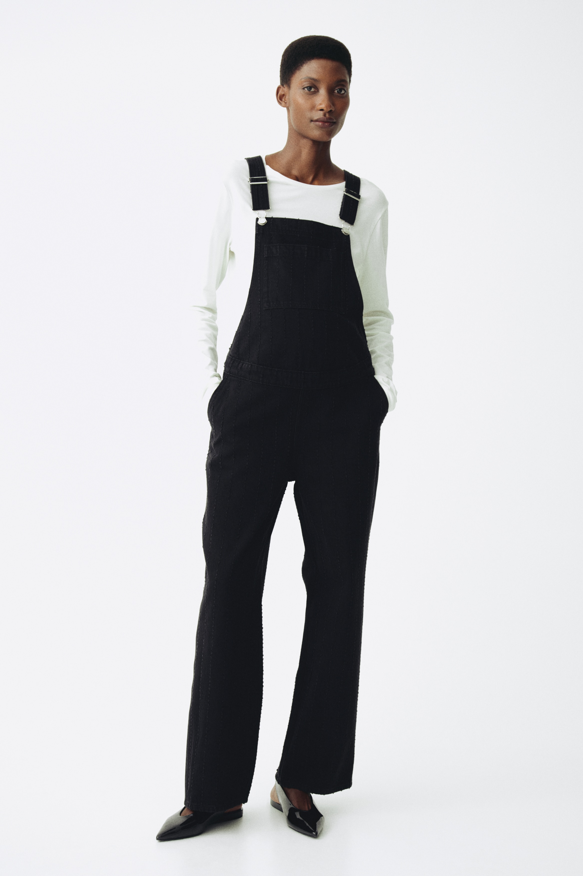 MAMA Before & After Denim Overalls - Black - Ladies | H&M US
