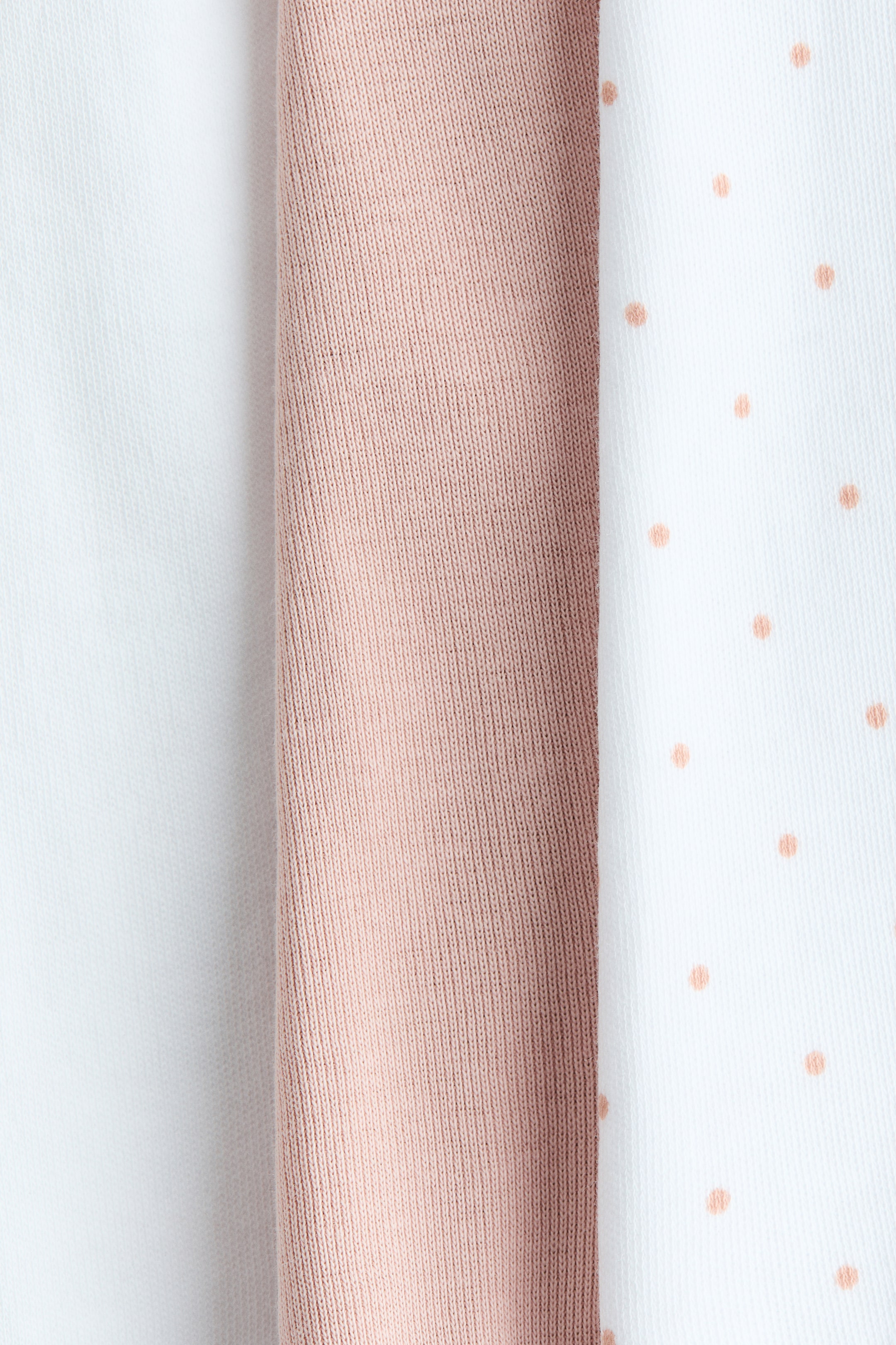 View larger image: 3-pack Foldover-Waist Pants - Light dusty pink/dotted - Kids | H&M PH 2