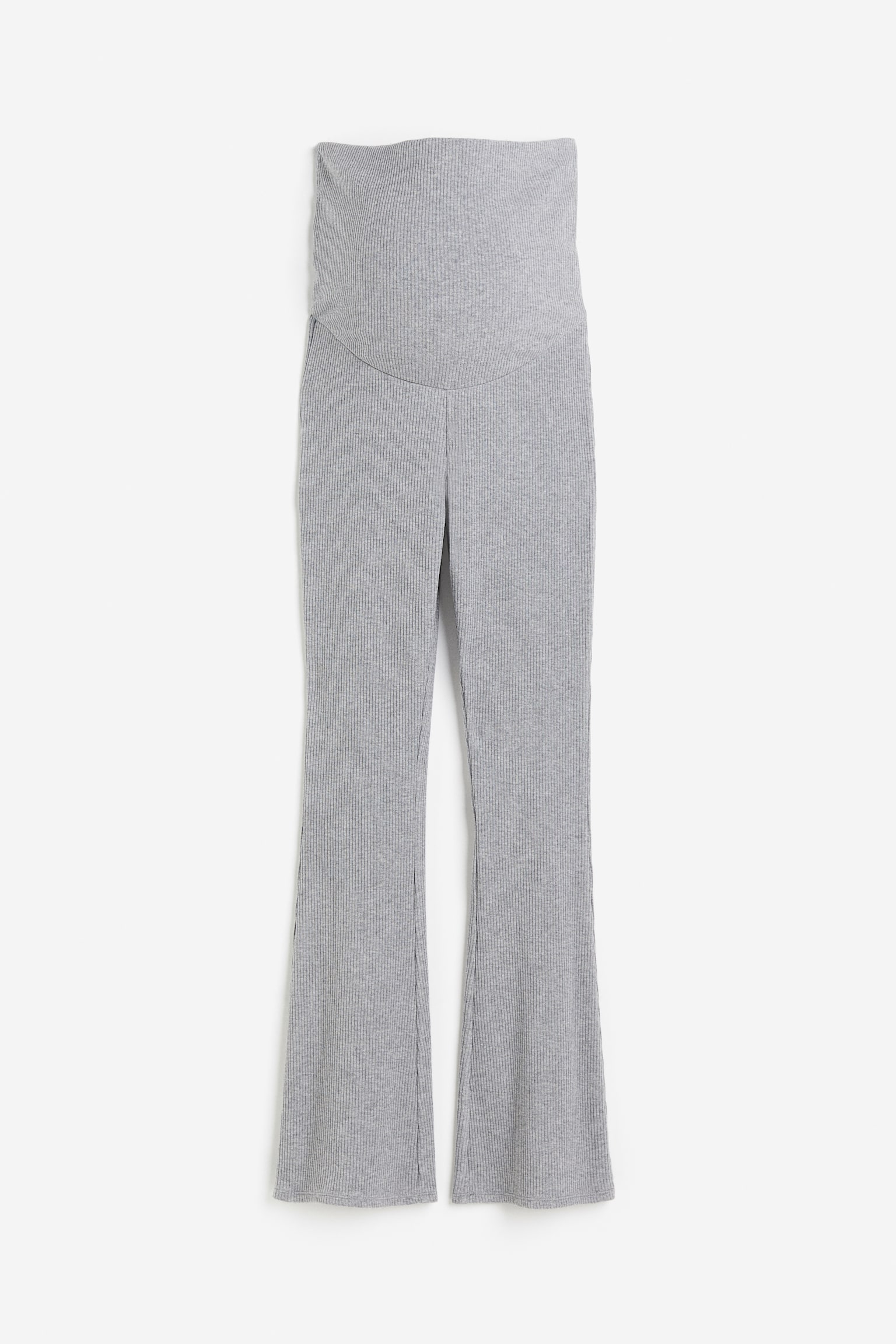 MAMA Before & After Rib Pants - Grey marle/Beige/Black - 1