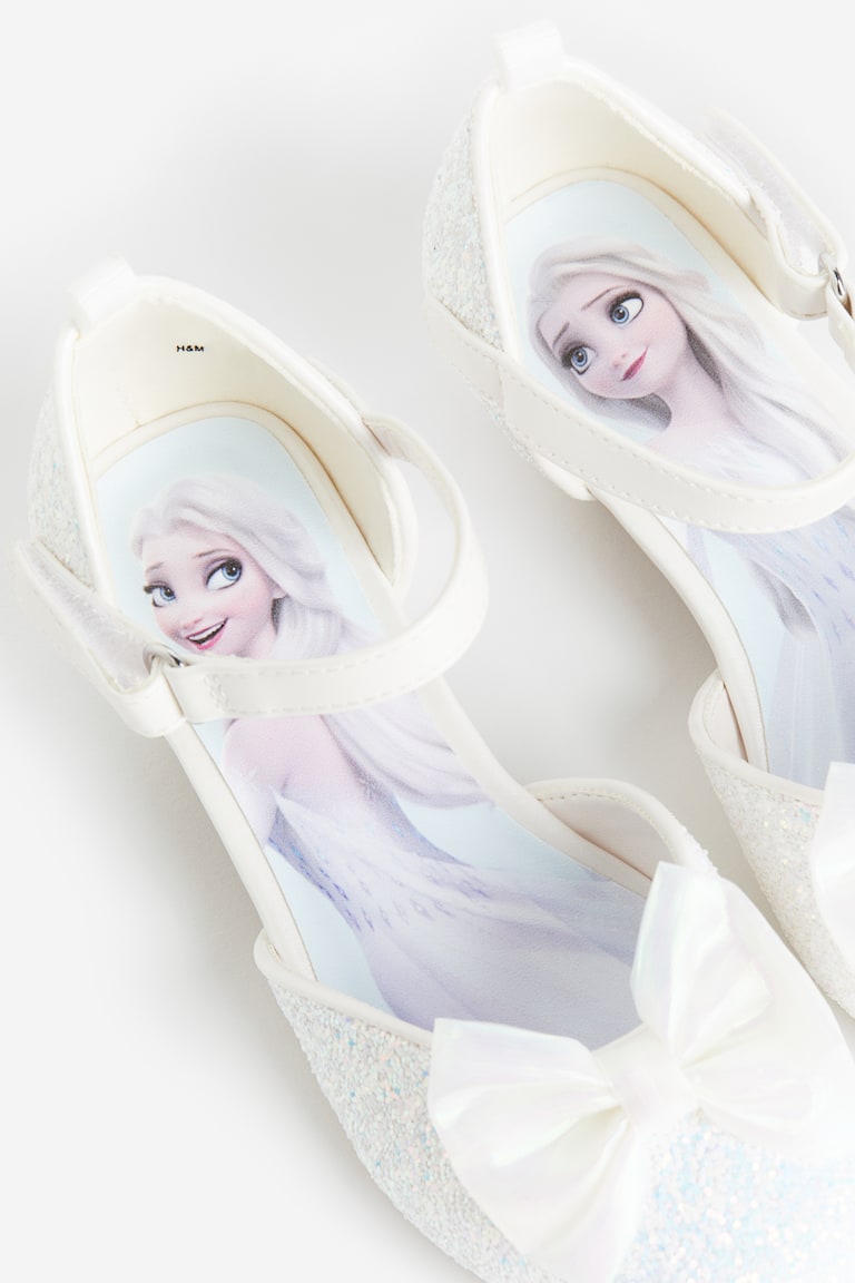 Scarpe Frozen Per Bambina - Con Glitter Blu, Tema Elsa E Anna, Per Carnevale E Feste, Con Fibbia - Foto 12