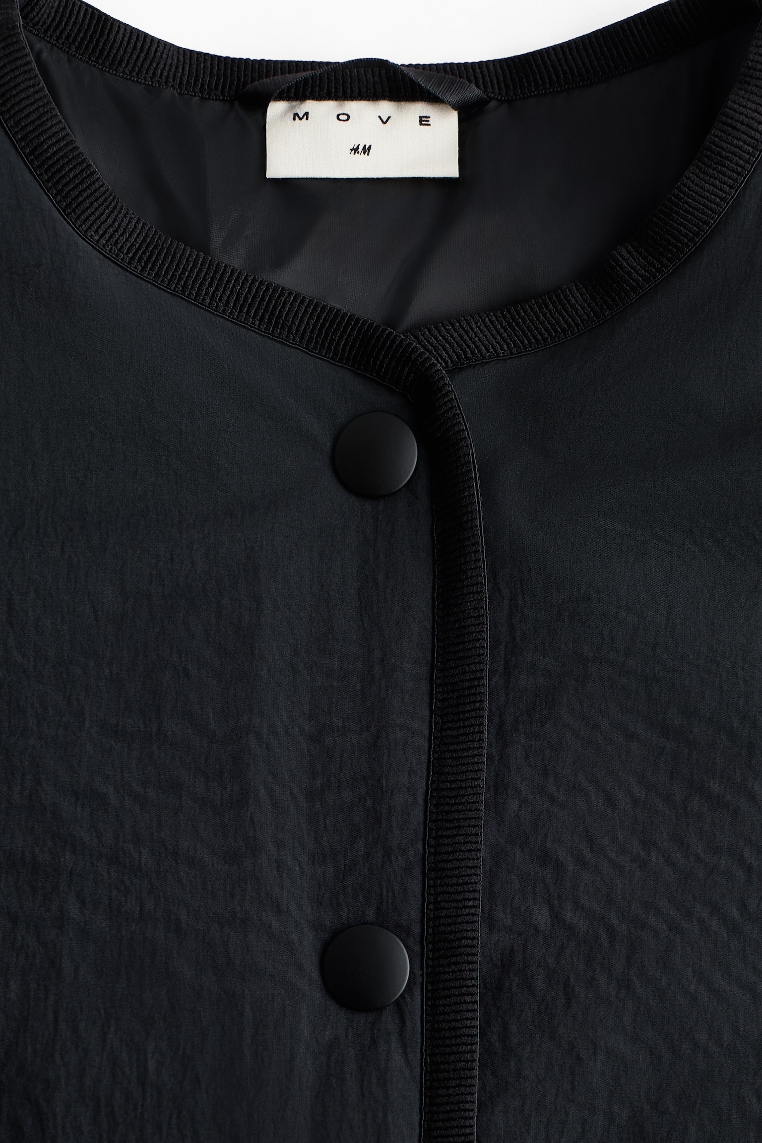 Wattierte Jacke-Schwarz - 2